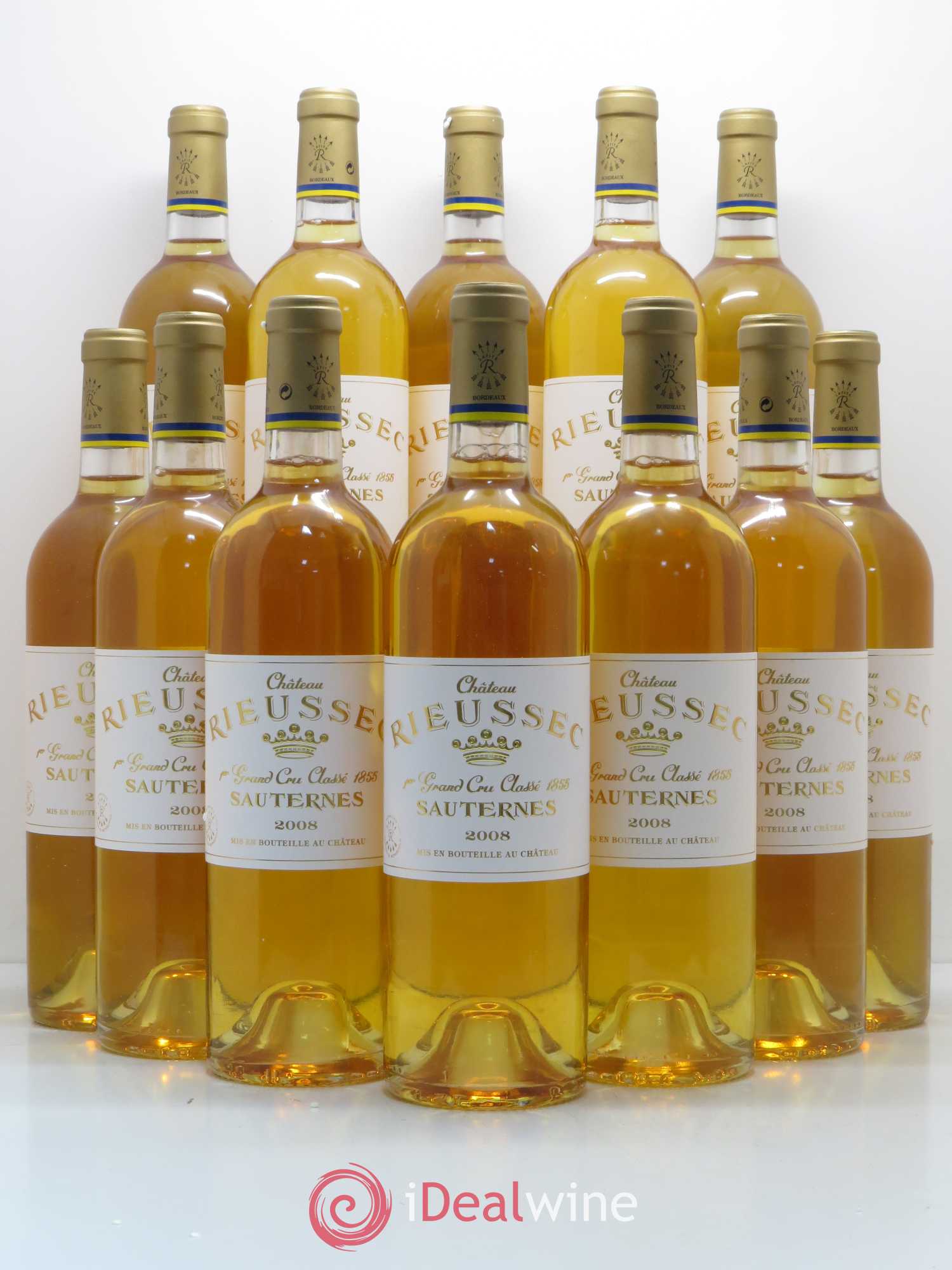 Château Rieussec 1er Grand Cru Classé 2008 - Lotto di 12 bottiglie - 0
