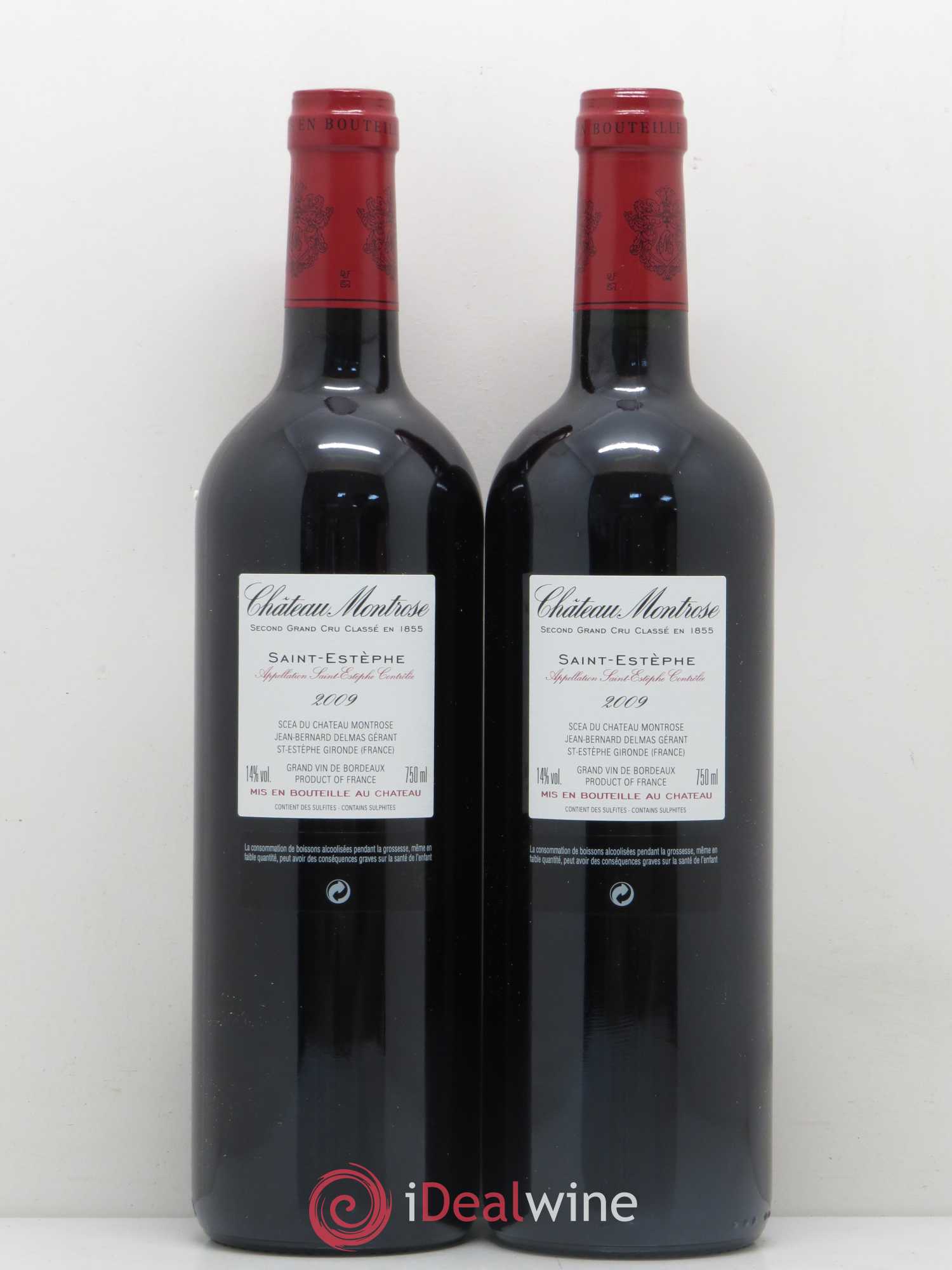 Château Montrose 2ème Grand Cru Classé 2009 - Lot de 2 bouteilles - 1