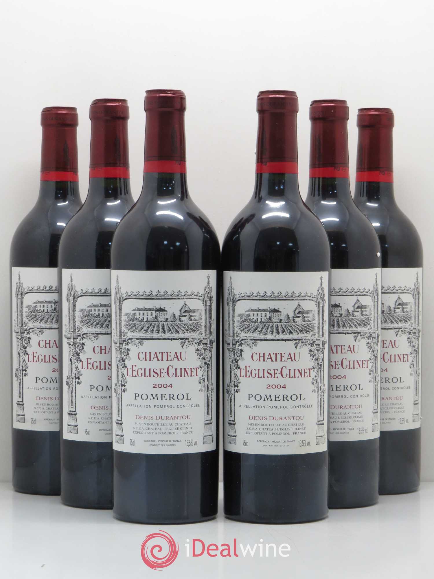 Château l' Église Clinet 2004 - Lot de 6 bouteilles - 0