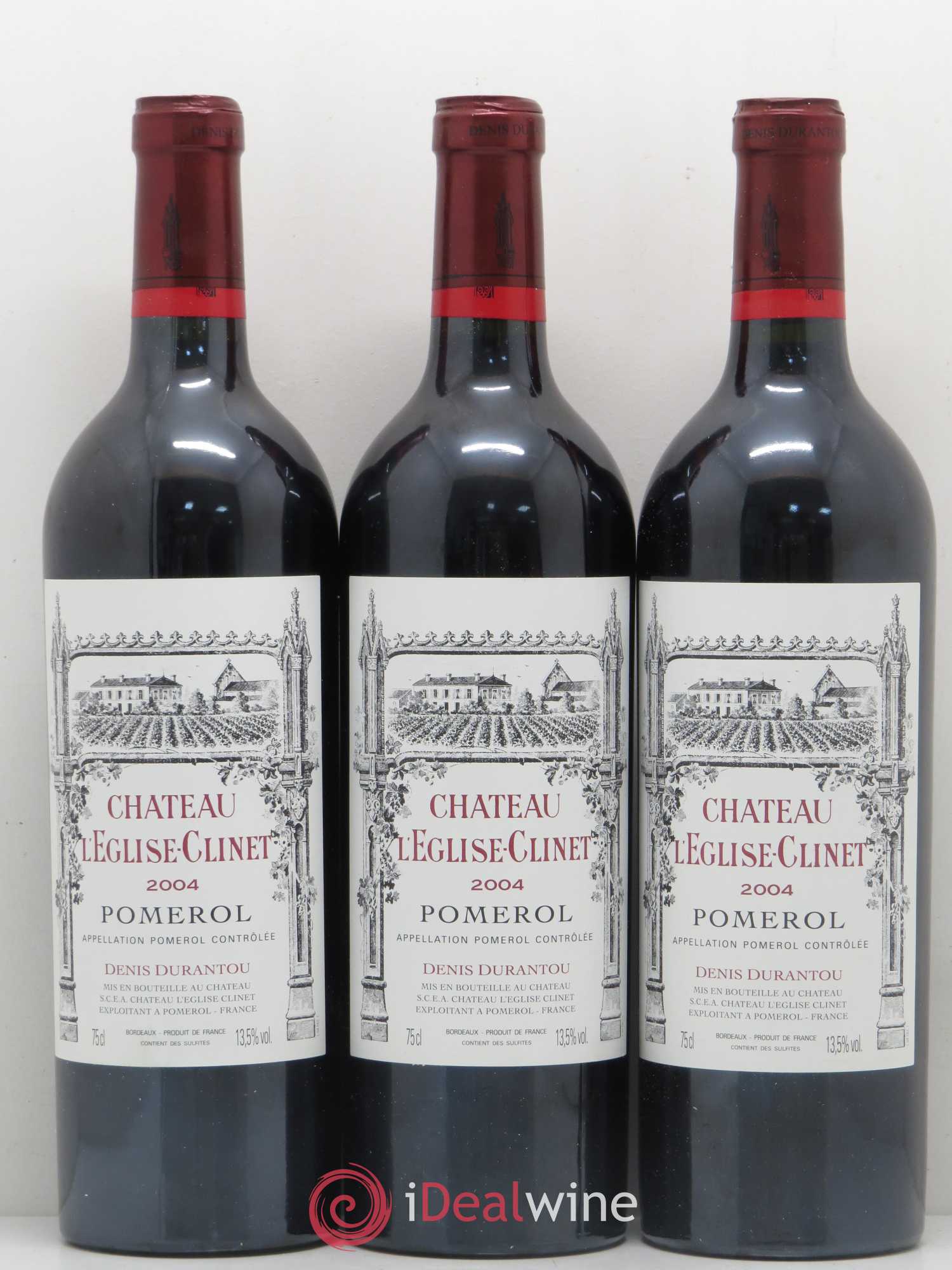 Château l' Église Clinet 2004 - Lot de 3 bouteilles - 0