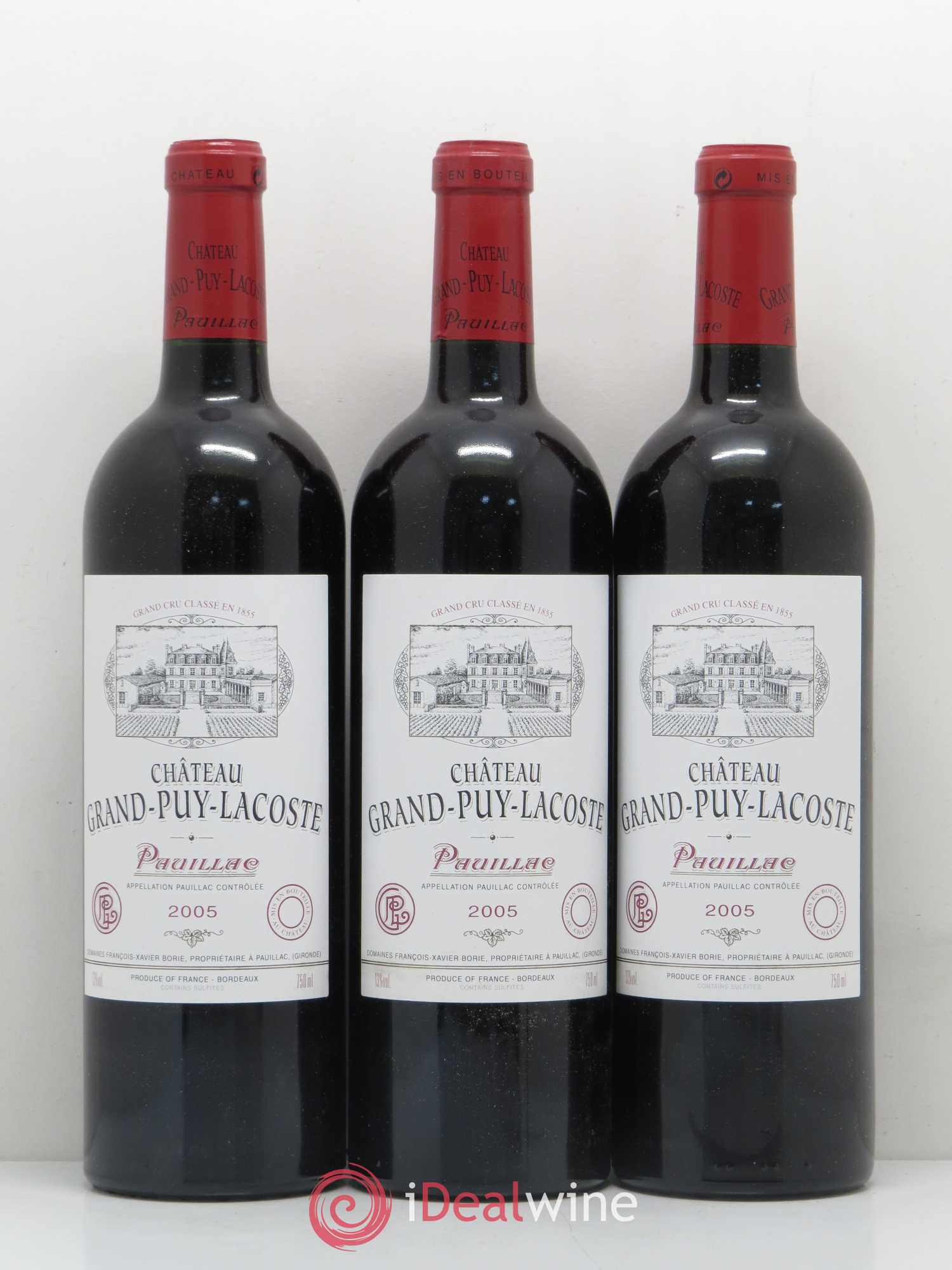 Château Grand Puy Lacoste 5ème Grand Cru Classé 2005 - Lot de 12 bouteilles - 2