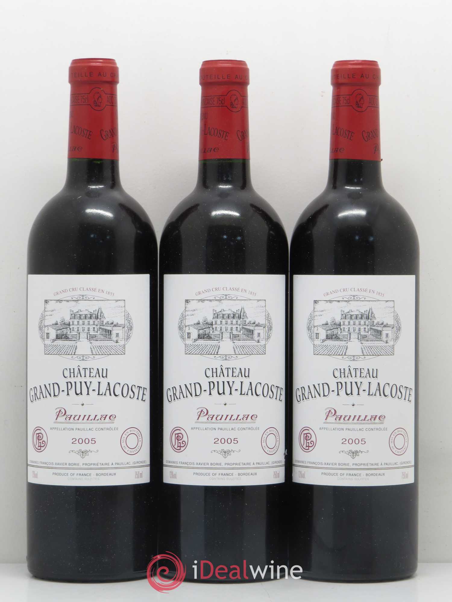 Château Grand Puy Lacoste 5ème Grand Cru Classé 2005 - Lot de 12 bouteilles - 2