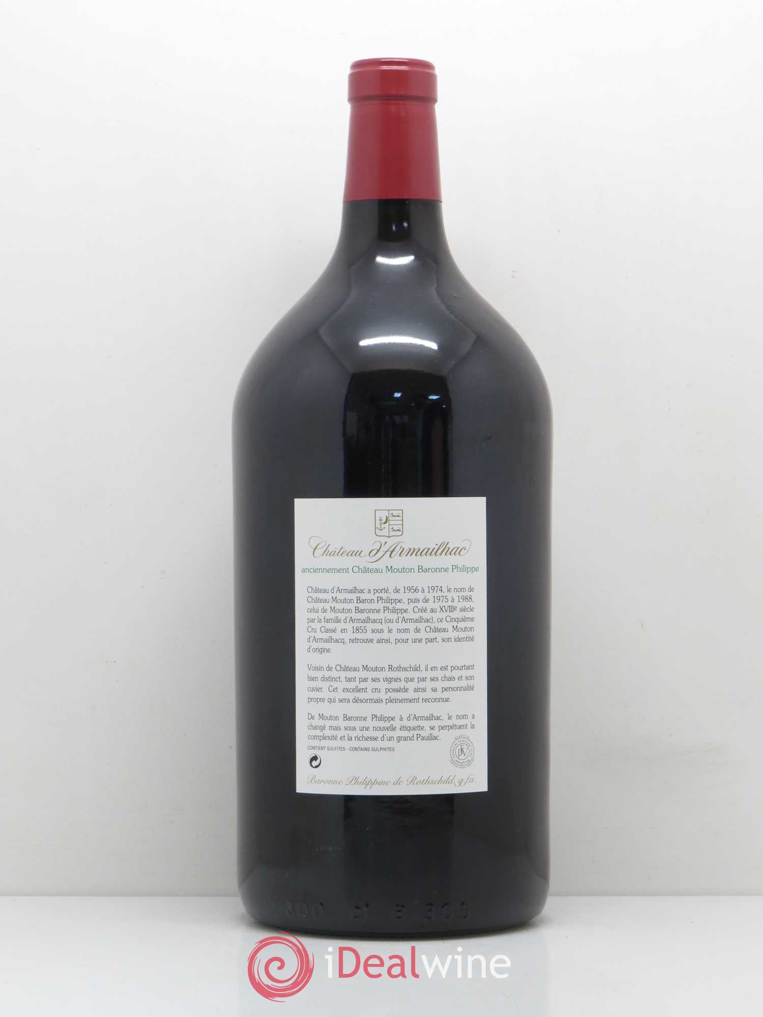 Château d' Armailhac - Mouton Baron(ne) Philippe 5ème Grand Cru Classé 2014 - Lot de 1 double magnum - 1