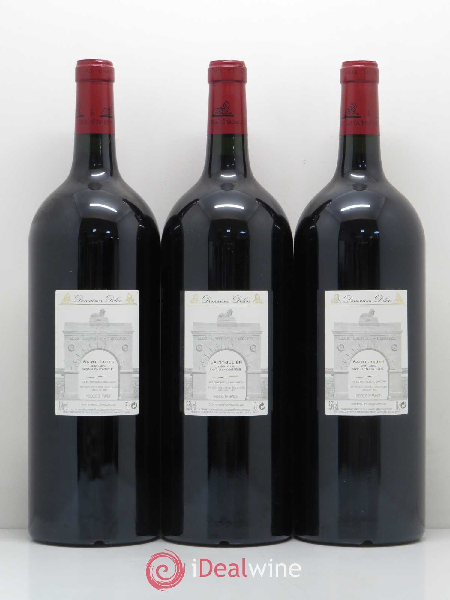 Château Léoville Las Cases 2ème Grand Cru Classé 2008 - Lot de 3 magnums - 1