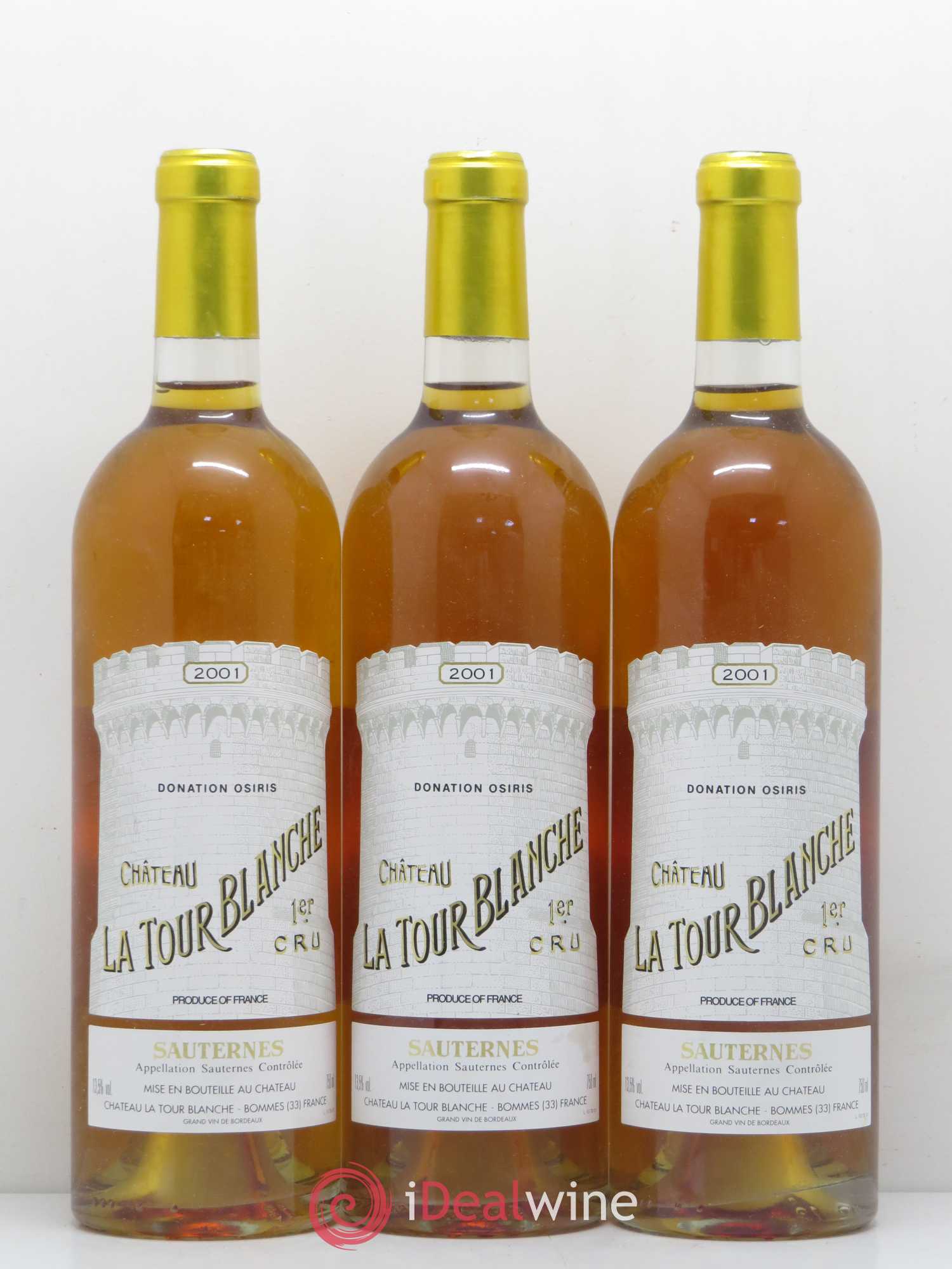 Château la Tour Blanche 1er Grand Cru Classé 2001 - Lotto di 6 bottiglie - 1