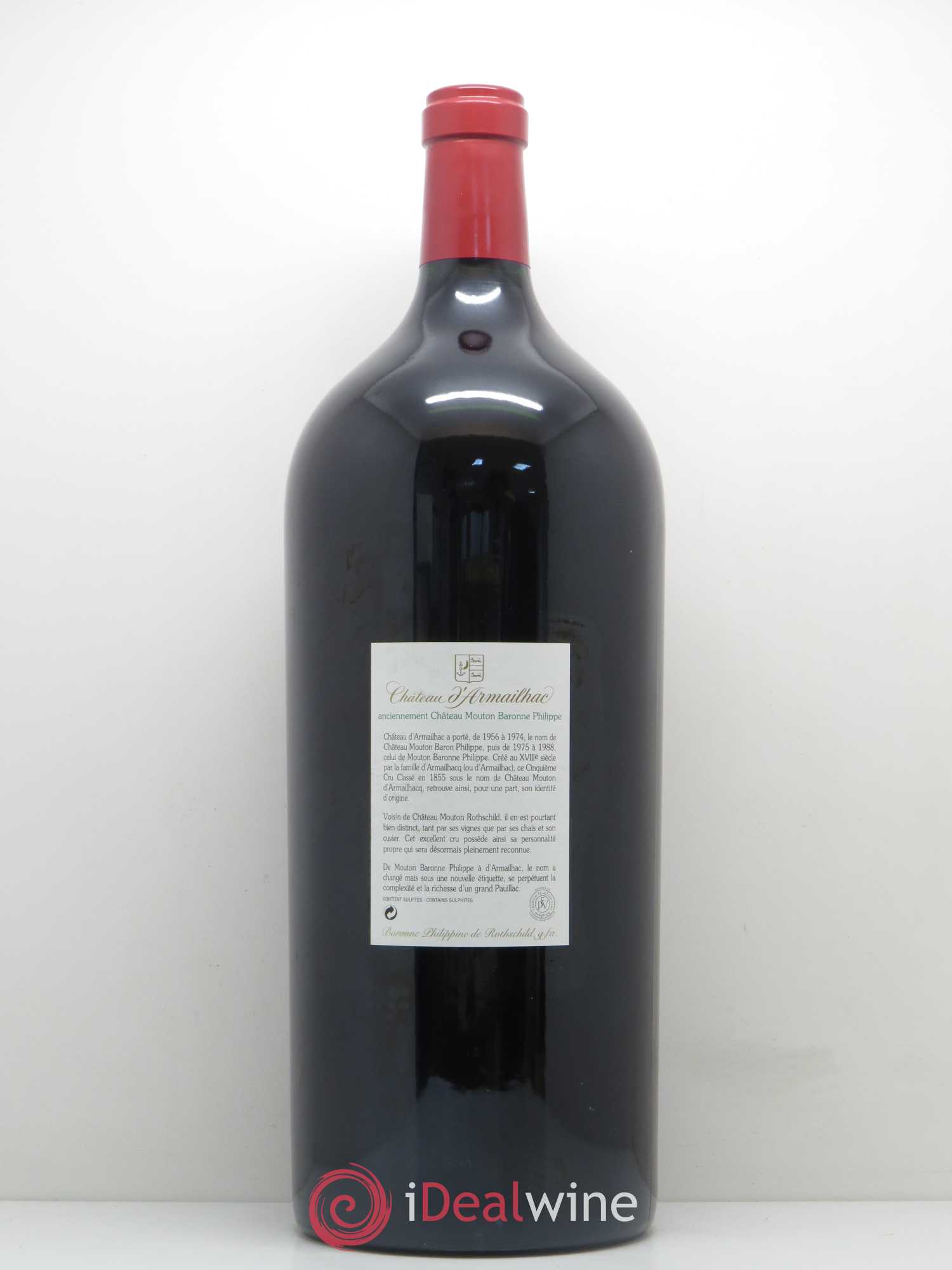 Château d' Armailhac - Mouton Baron(ne) Philippe 5ème Grand Cru Classé 2014 - Lot de 1 impériale - 1