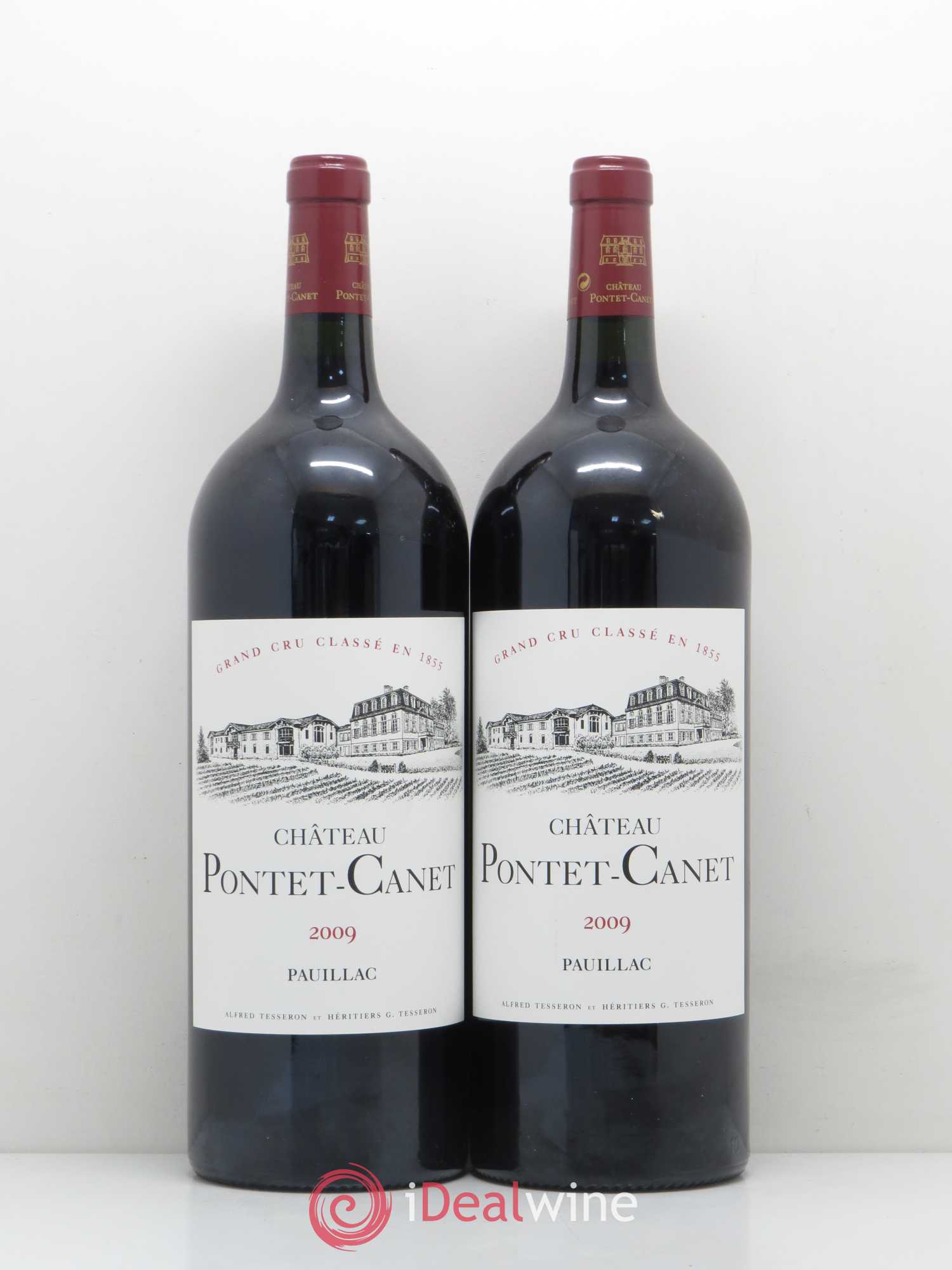 Château Pontet Canet 5ème Grand Cru Classé 2009 - Lot de 2 magnums - 0