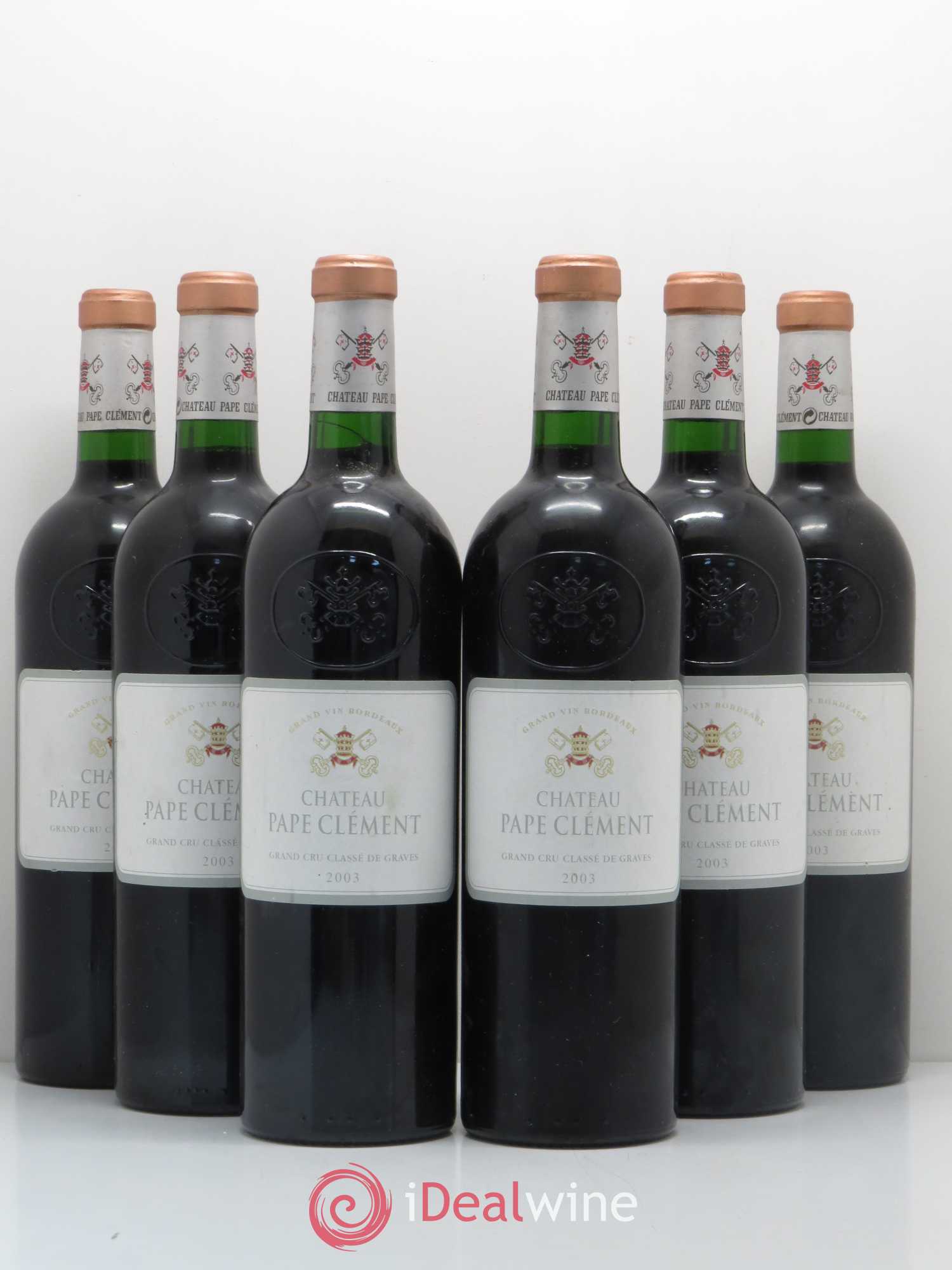 Château Pape Clément Cru Classé de Graves 2003 - Lot de 6 bouteilles - 0