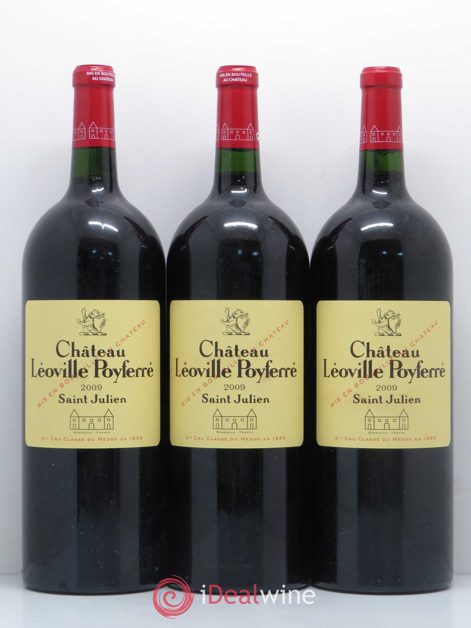 Château Léoville Poyferré 2ème Grand Cru Classé 2009 - Lot de 3 magnums - 0