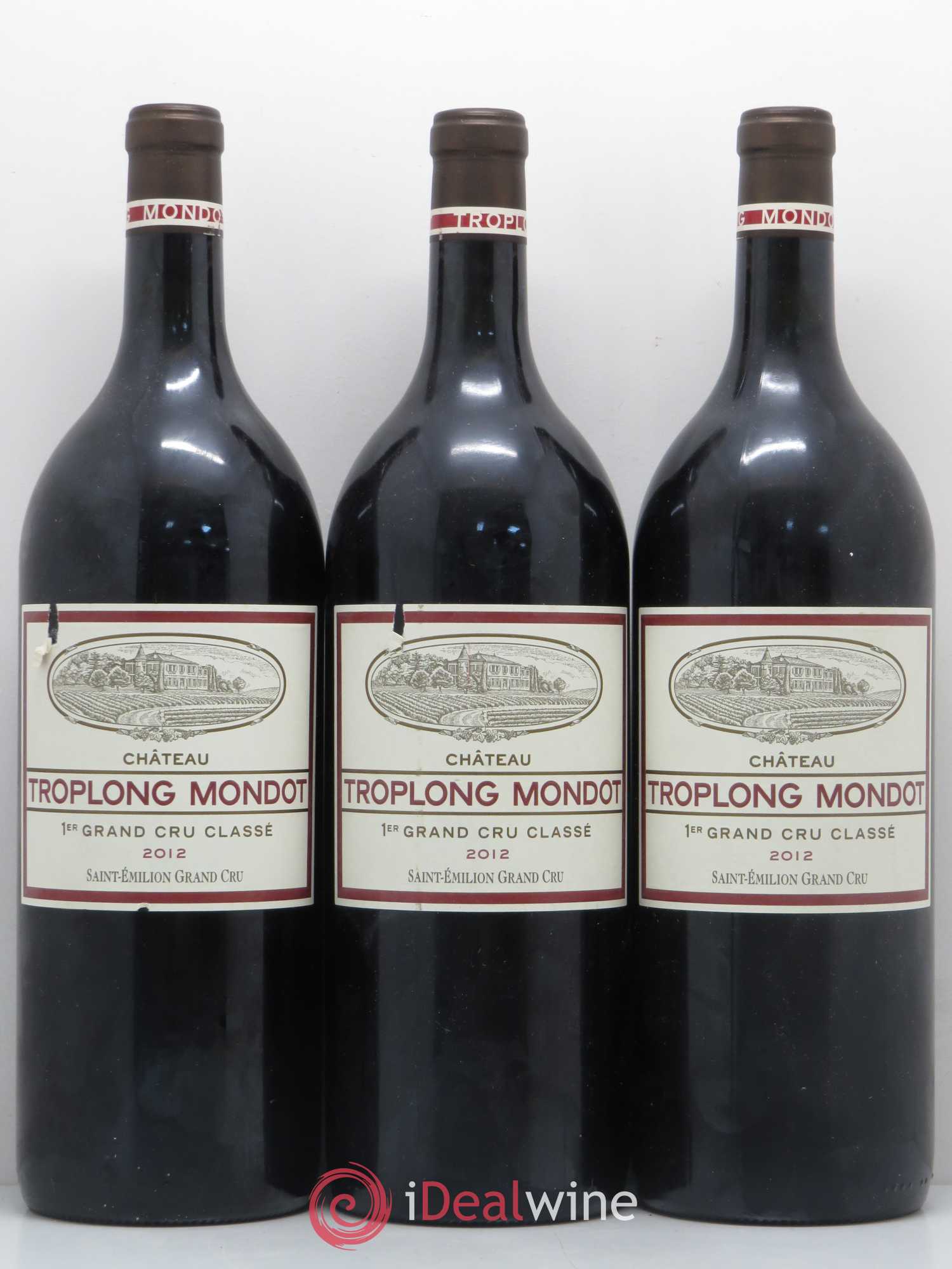 Château Troplong Mondot 1er Grand Cru Classé B 2012 - Lot de 3 magnums - 0