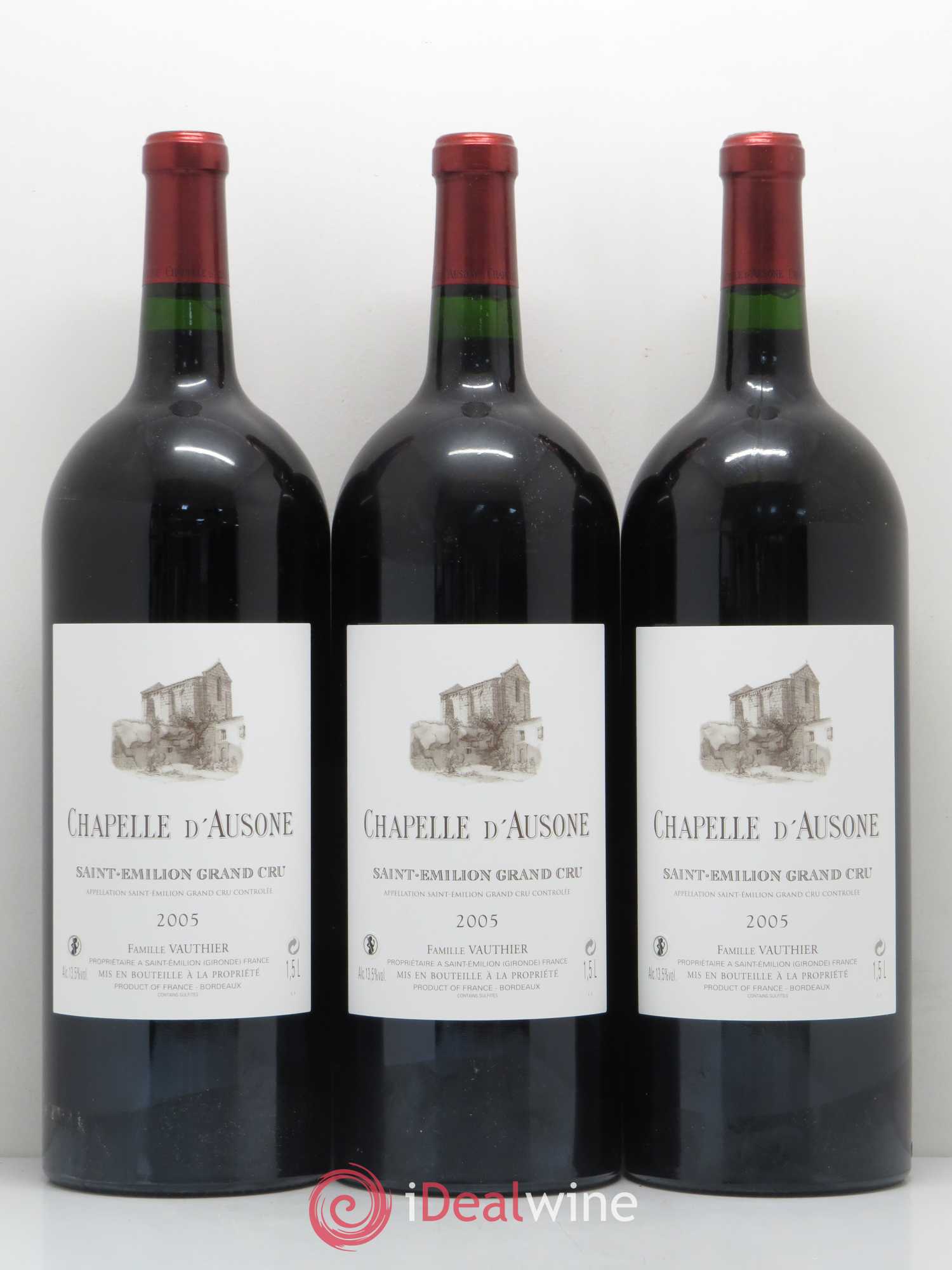 Chapelle d'Ausone Second Vin 2005 - Lot de 3 magnums - 0