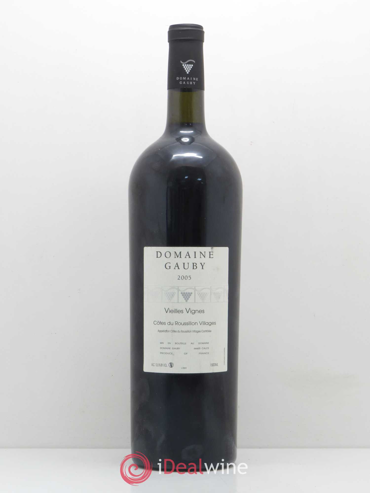 Côtes du Roussillon Villages Vieilles vignes Gauby (Domaine) 2005 - Lot de 1 magnum - 0