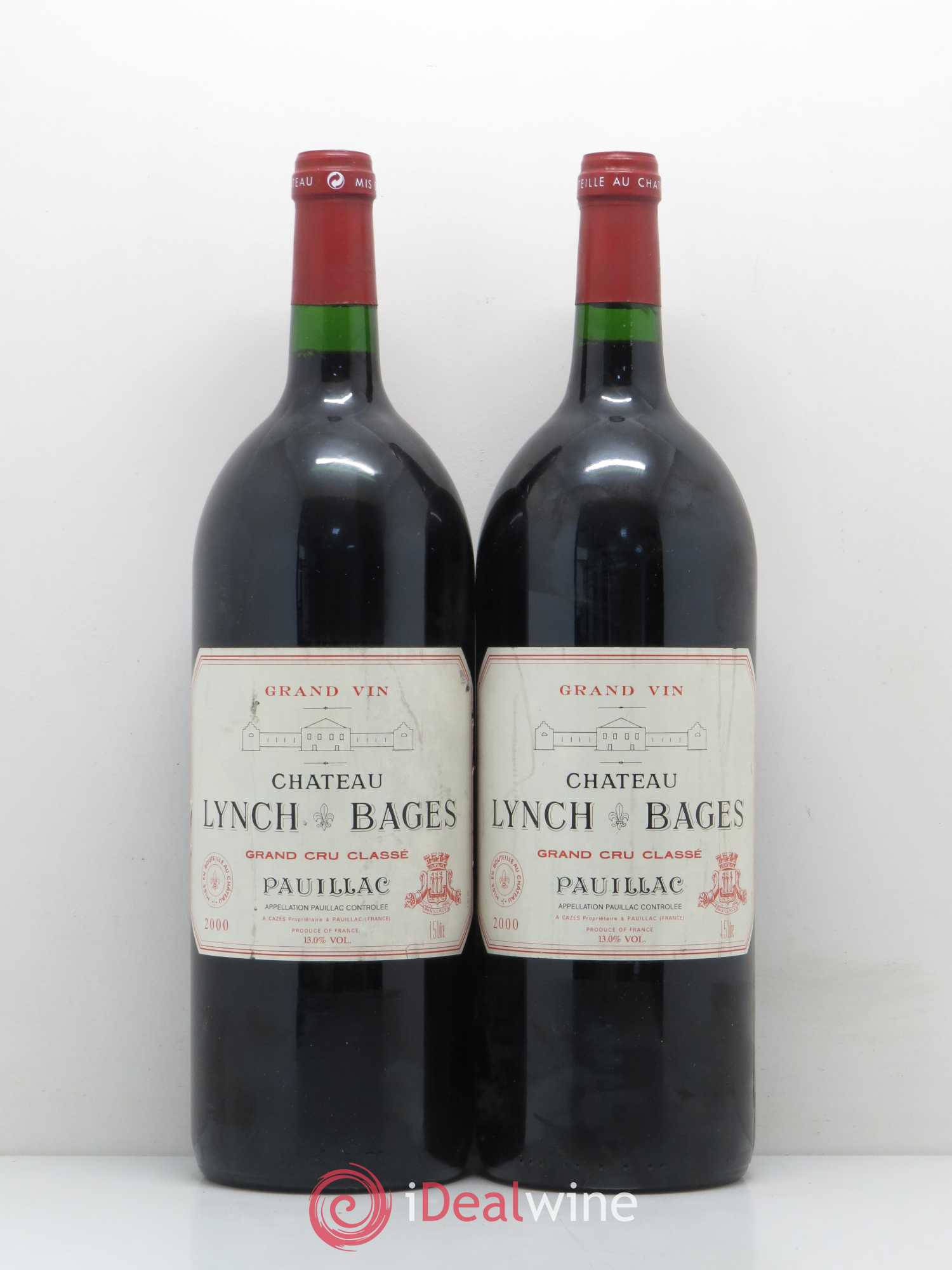 Château Lynch Bages 5ème Grand Cru Classé 2000 - Lot de 2 magnums - 0