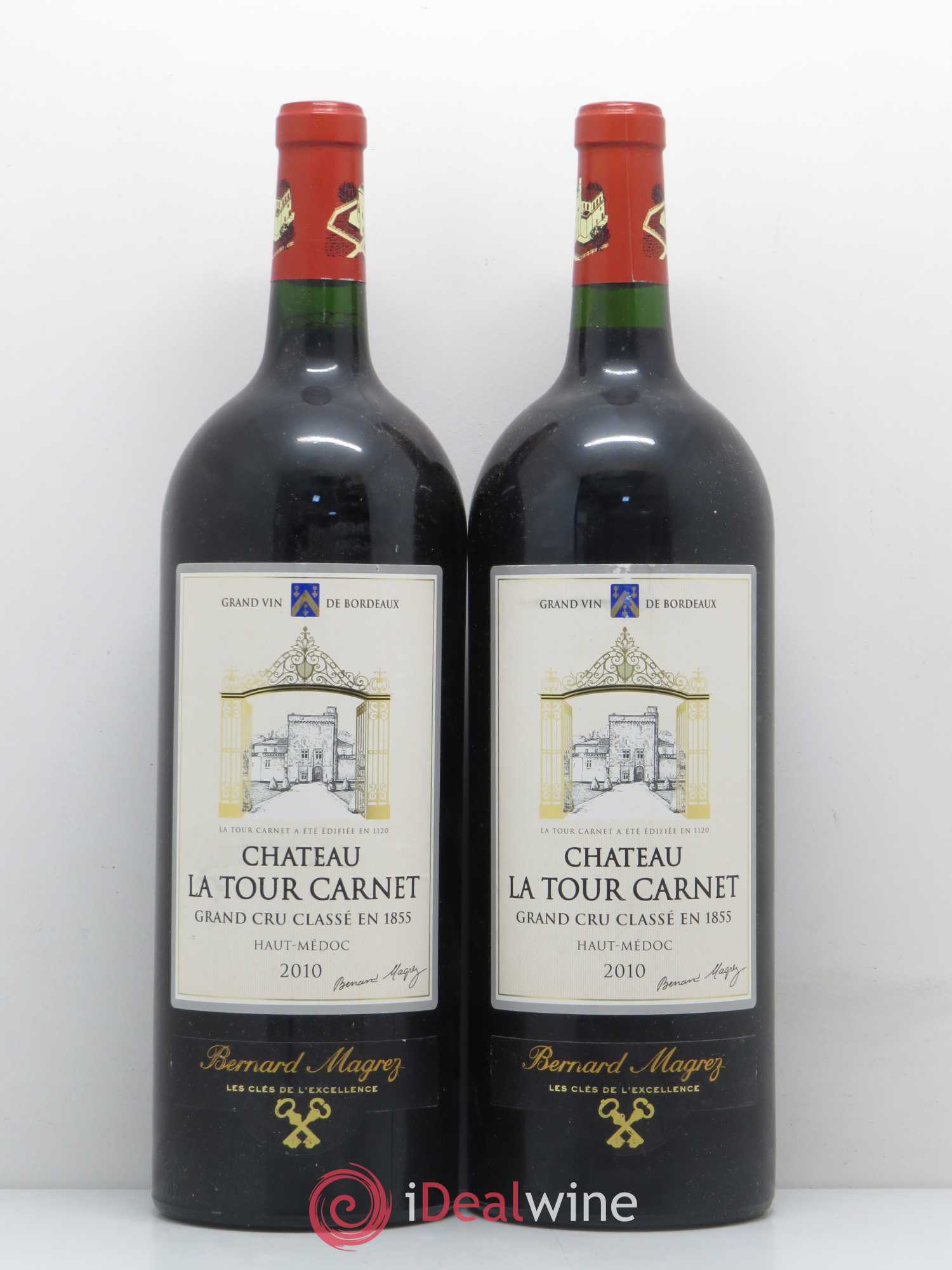 Château la Tour Carnet 4ème Grand Cru Classé 2010 - Lot de 2 magnums - 0