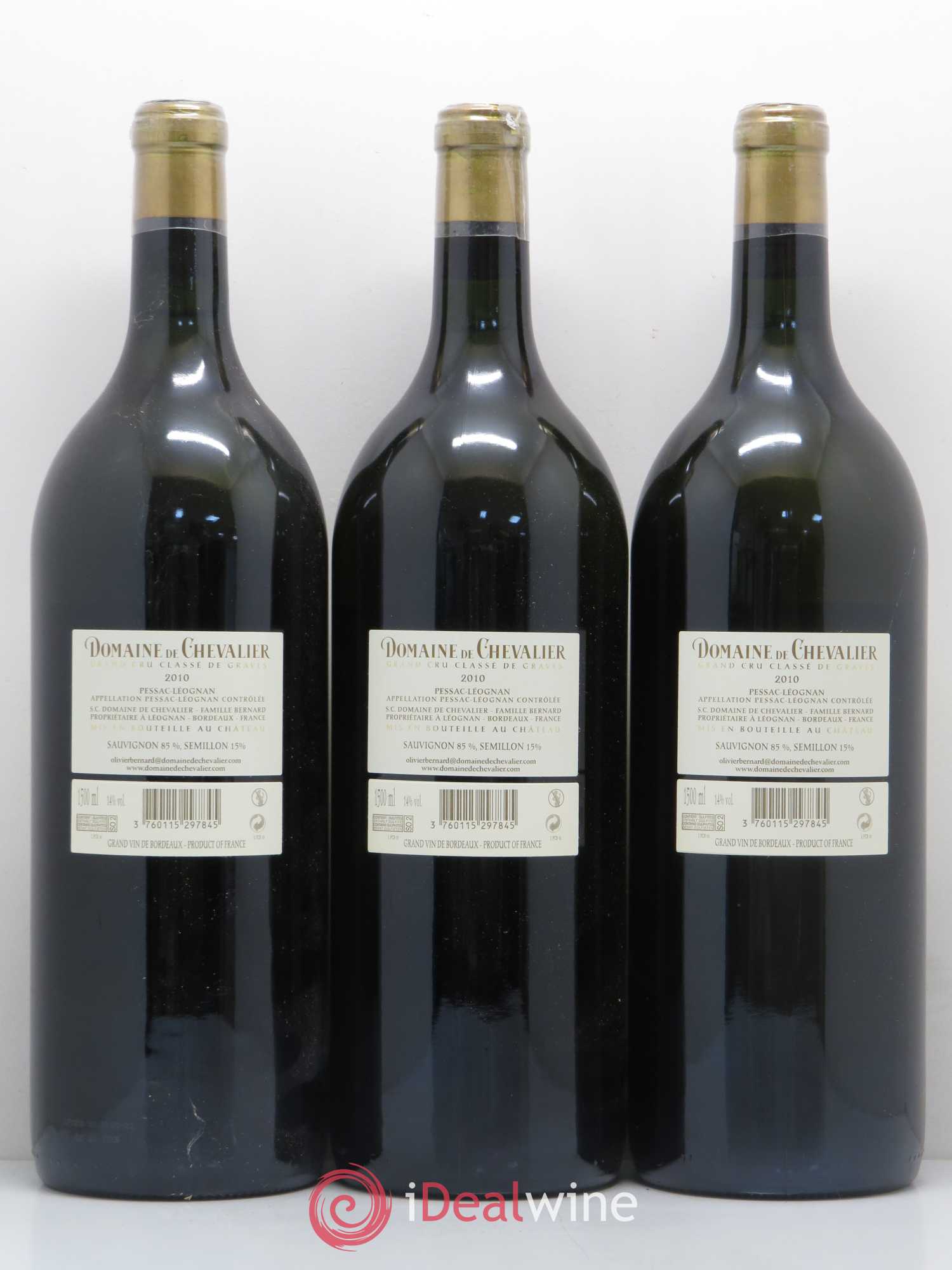 Domaine de Chevalier Cru Classé de Graves 2010 - Lot de 3 magnums - 1