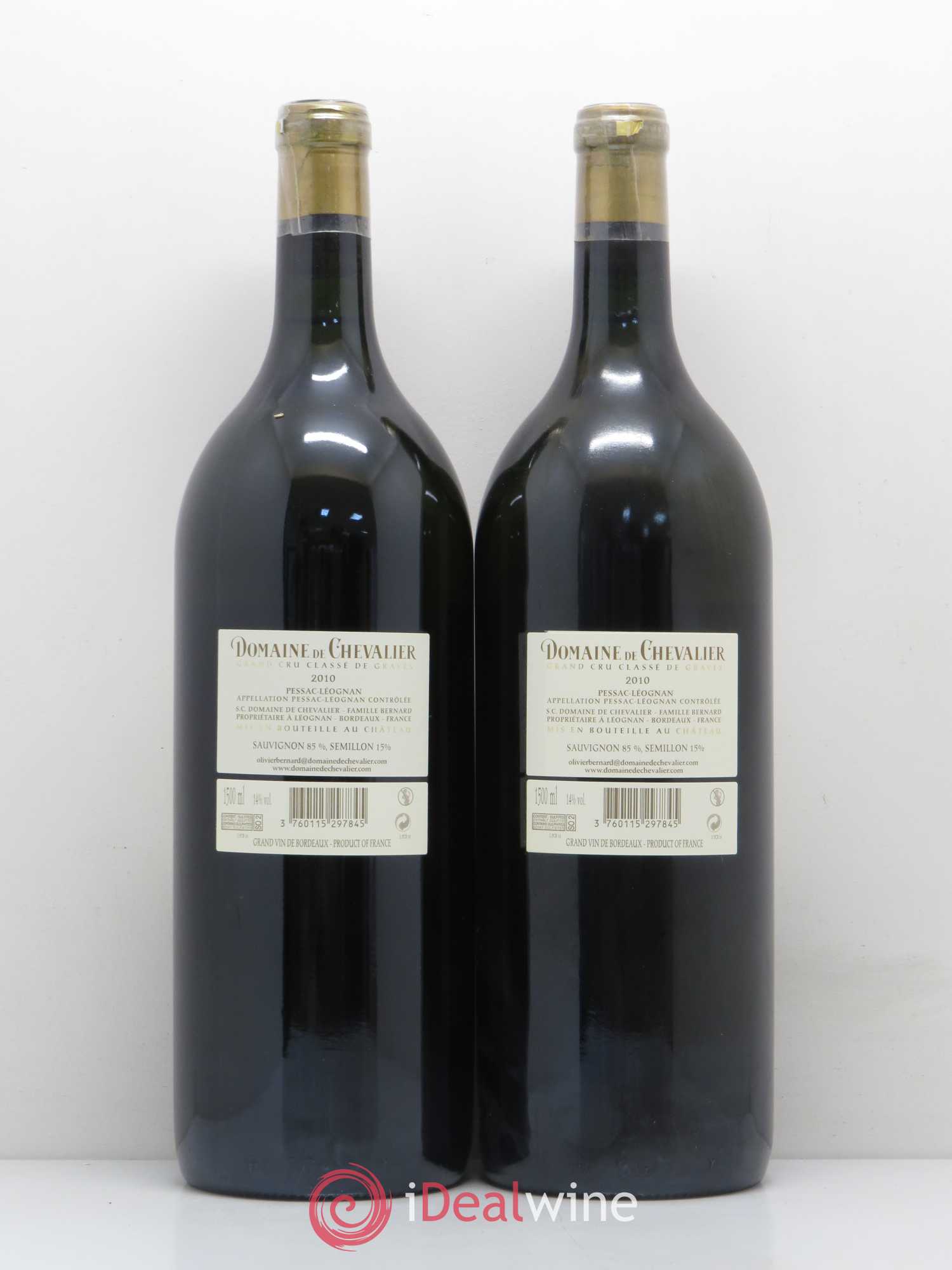 Domaine de Chevalier Cru Classé de Graves 2010 - Lot de 2 magnums - 1