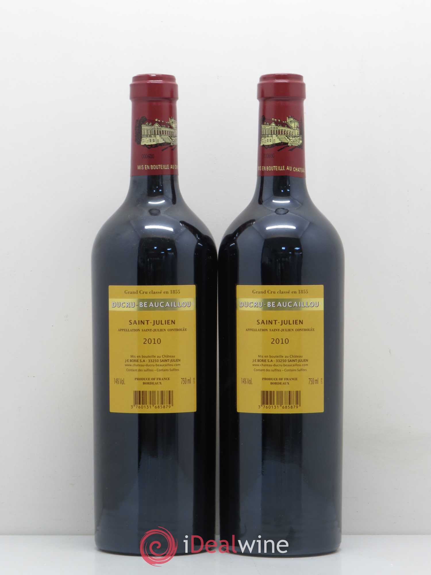 Château Ducru Beaucaillou 2ème Grand Cru Classé 2010 - Lot de 2 bouteilles - 1