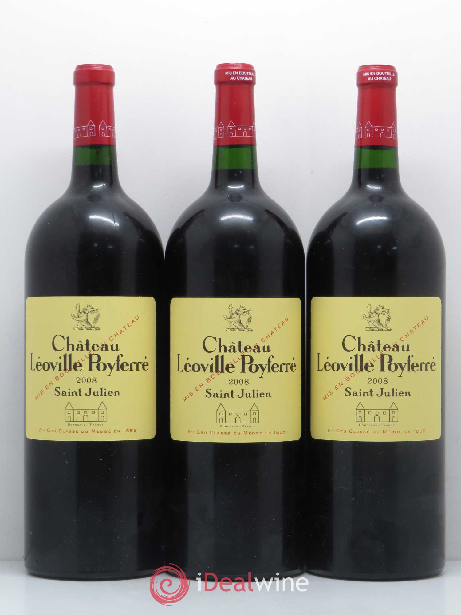 Château Léoville Poyferré 2ème Grand Cru Classé 2008 - Lot de 6 magnums - 1