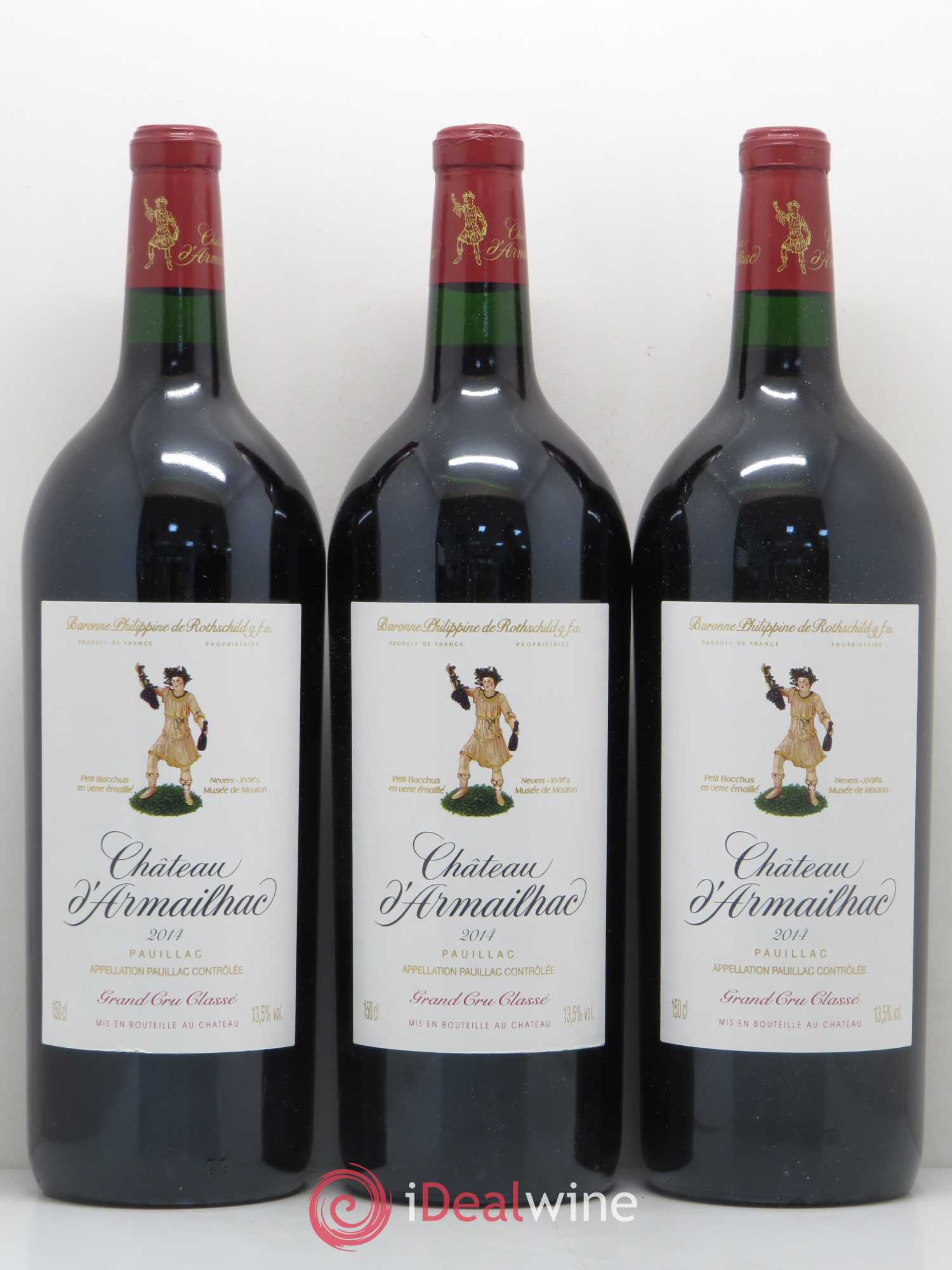 Château d' Armailhac - Mouton Baron(ne) Philippe 5ème Grand Cru Classé 2014 - Lot de 6 magnums - 1