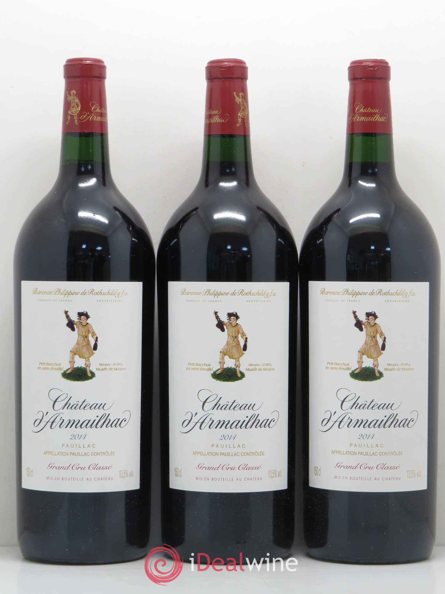 Château d' Armailhac - Mouton Baron(ne) Philippe 5ème Grand Cru Classé 2014 - Lot de 6 magnums - 2