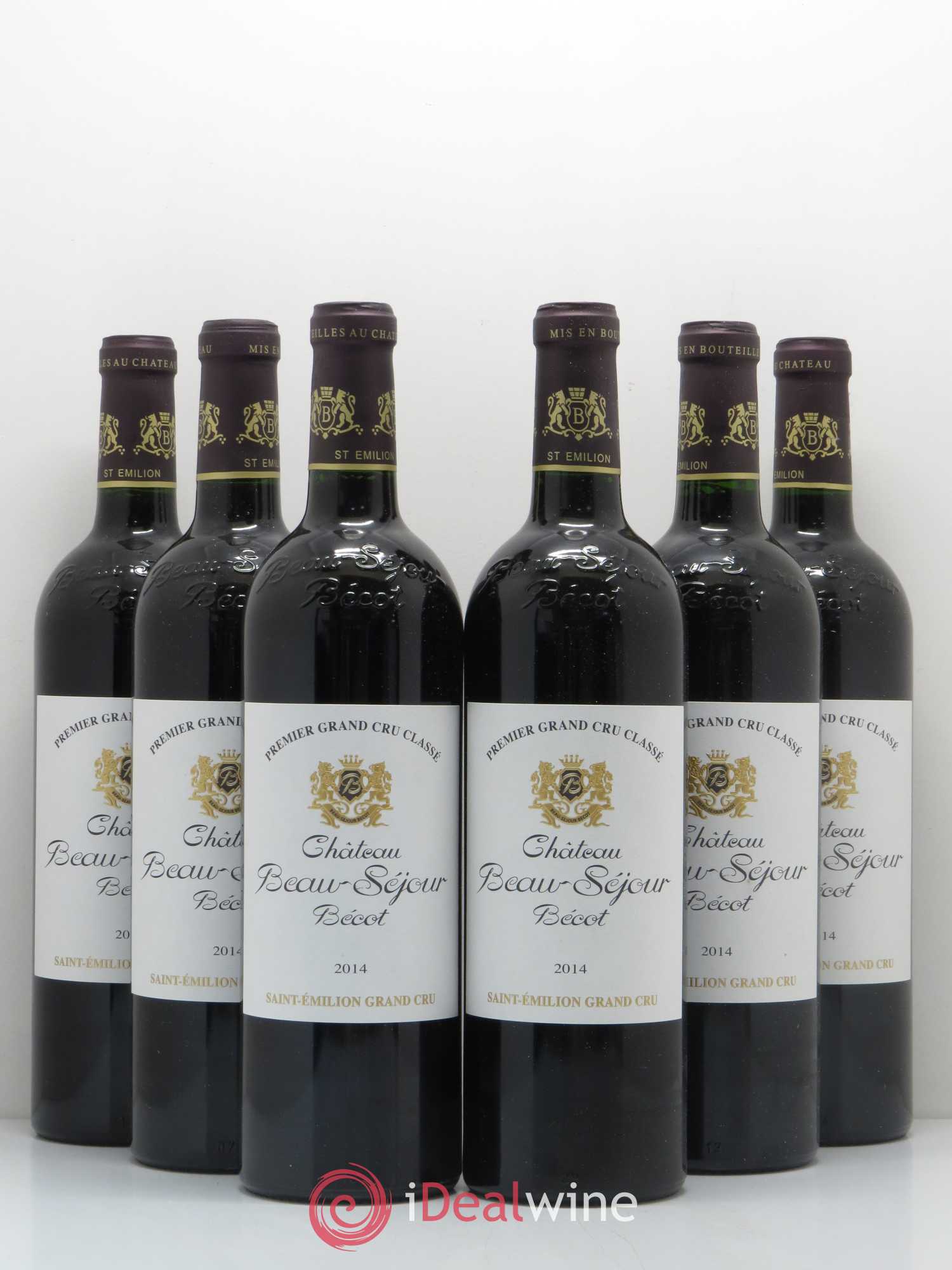 Château Beau-Séjour Bécot 1er Grand Cru Classé B 2014 - Lot de 6 bouteilles - 0