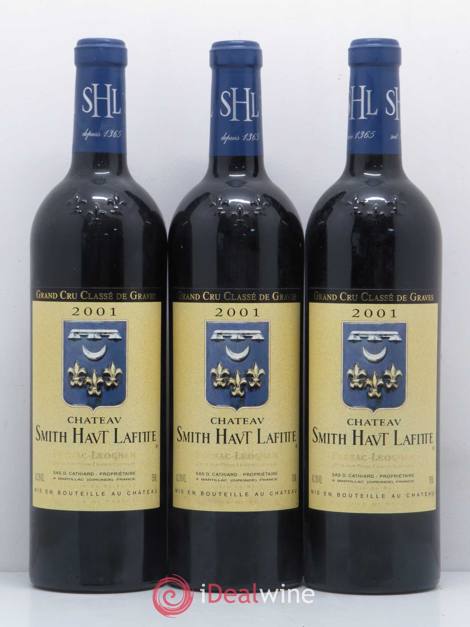 Château Smith Haut Lafitte Cru Classé de Graves 2001 - Lot de 6 bouteilles - 1
