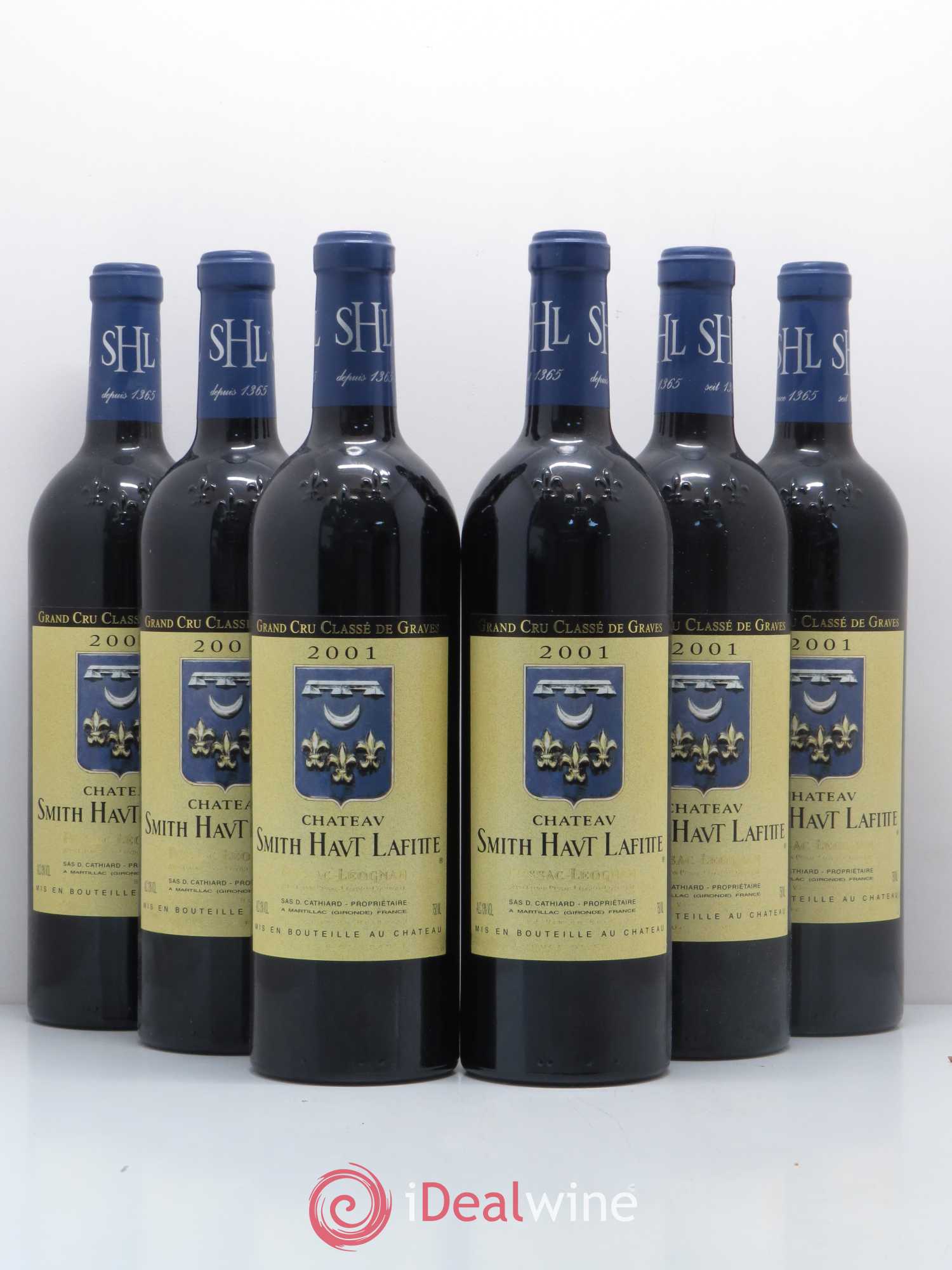 Château Smith Haut Lafitte Cru Classé de Graves 2001 - Lot de 6 bouteilles - 0