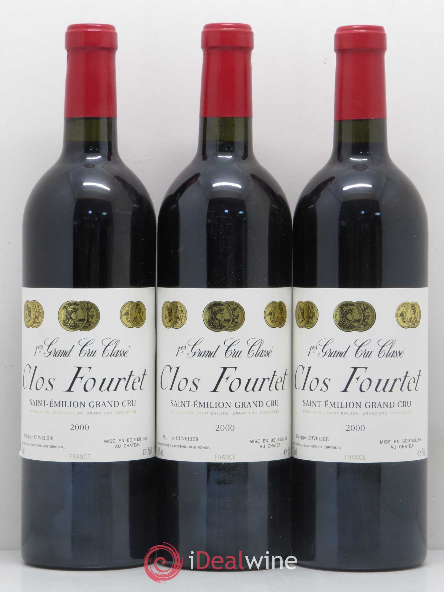 Clos Fourtet 1er Grand Cru Classé B 2000 - Lot de 6 bouteilles - 1
