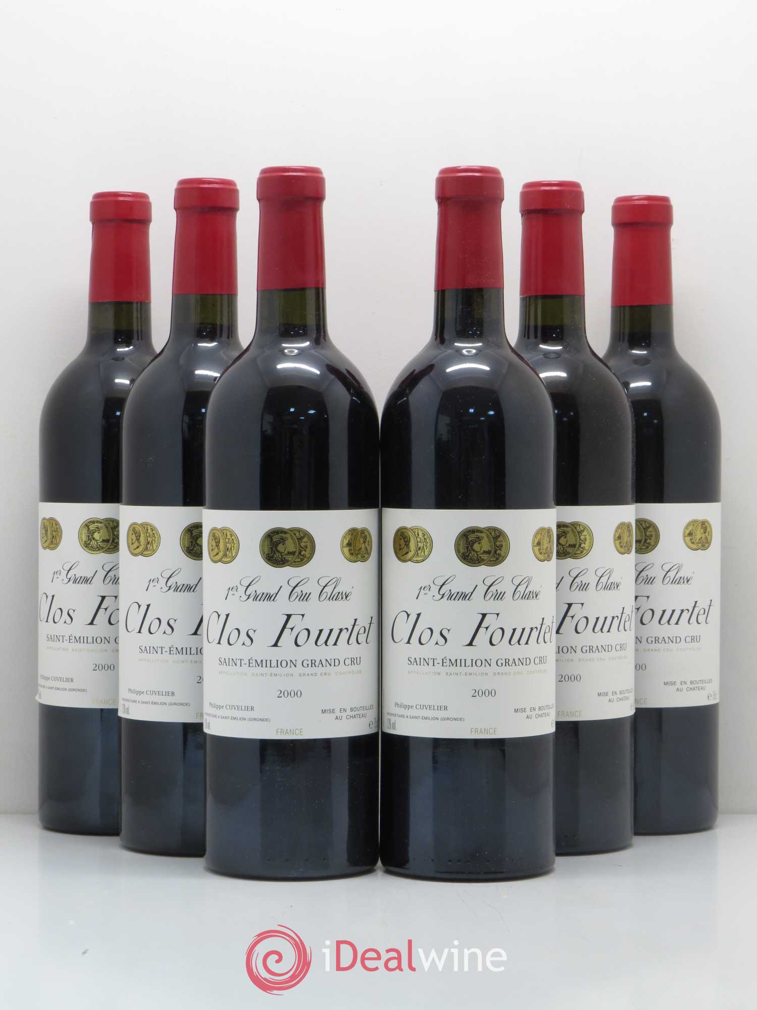 Clos Fourtet 1er Grand Cru Classé B 2000 - Lot de 6 bouteilles - 0