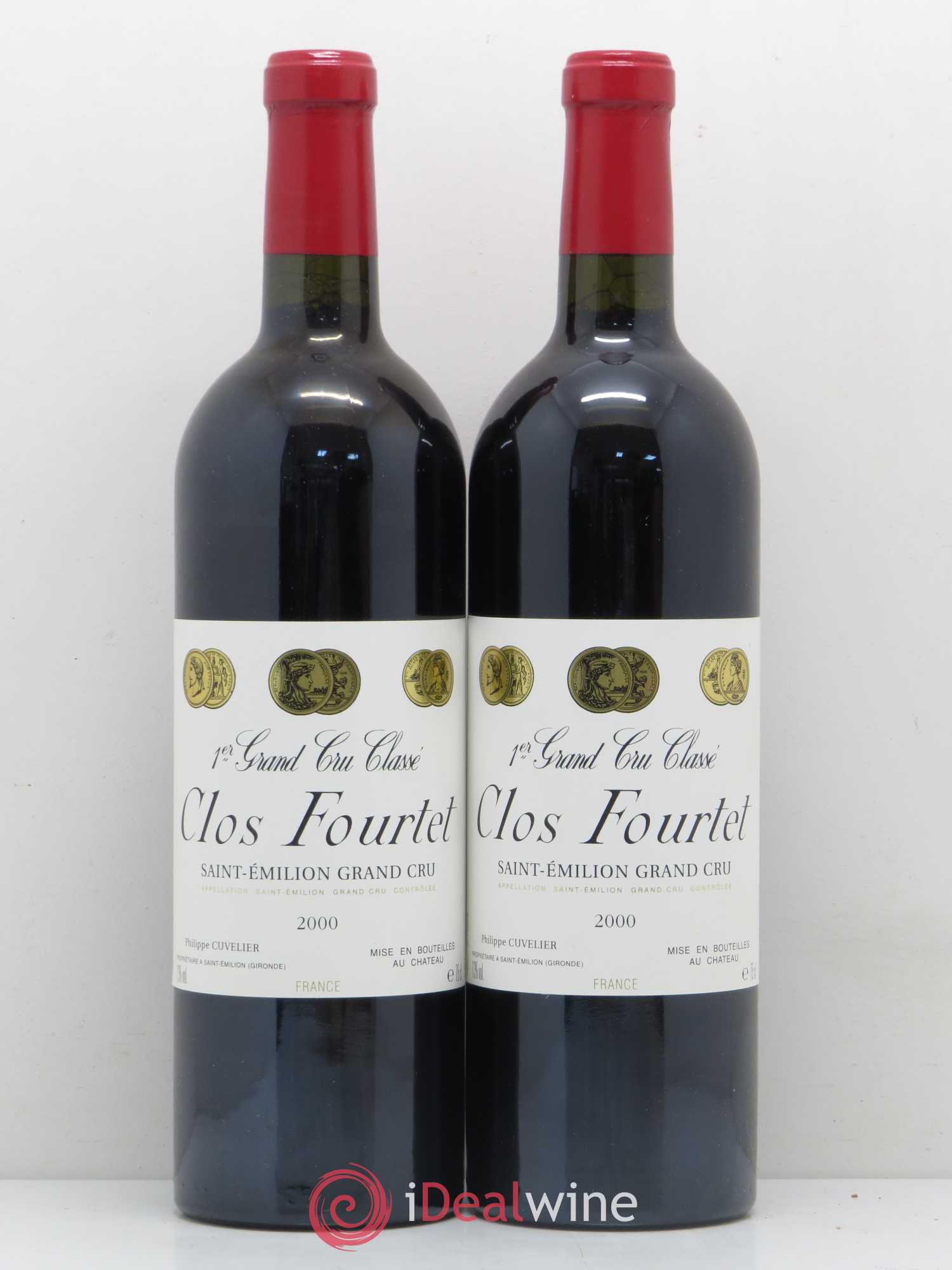 Clos Fourtet 1er Grand Cru Classé B 2000 - Lot de 2 bouteilles - 0