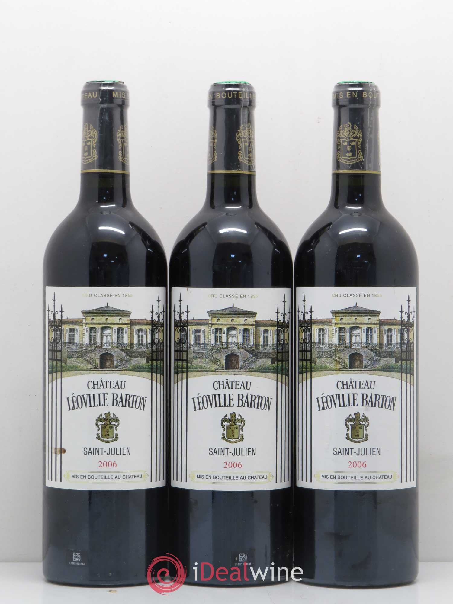 Château Léoville Barton 2ème Grand Cru Classé 2006 - Lot de 3 bouteilles - 0