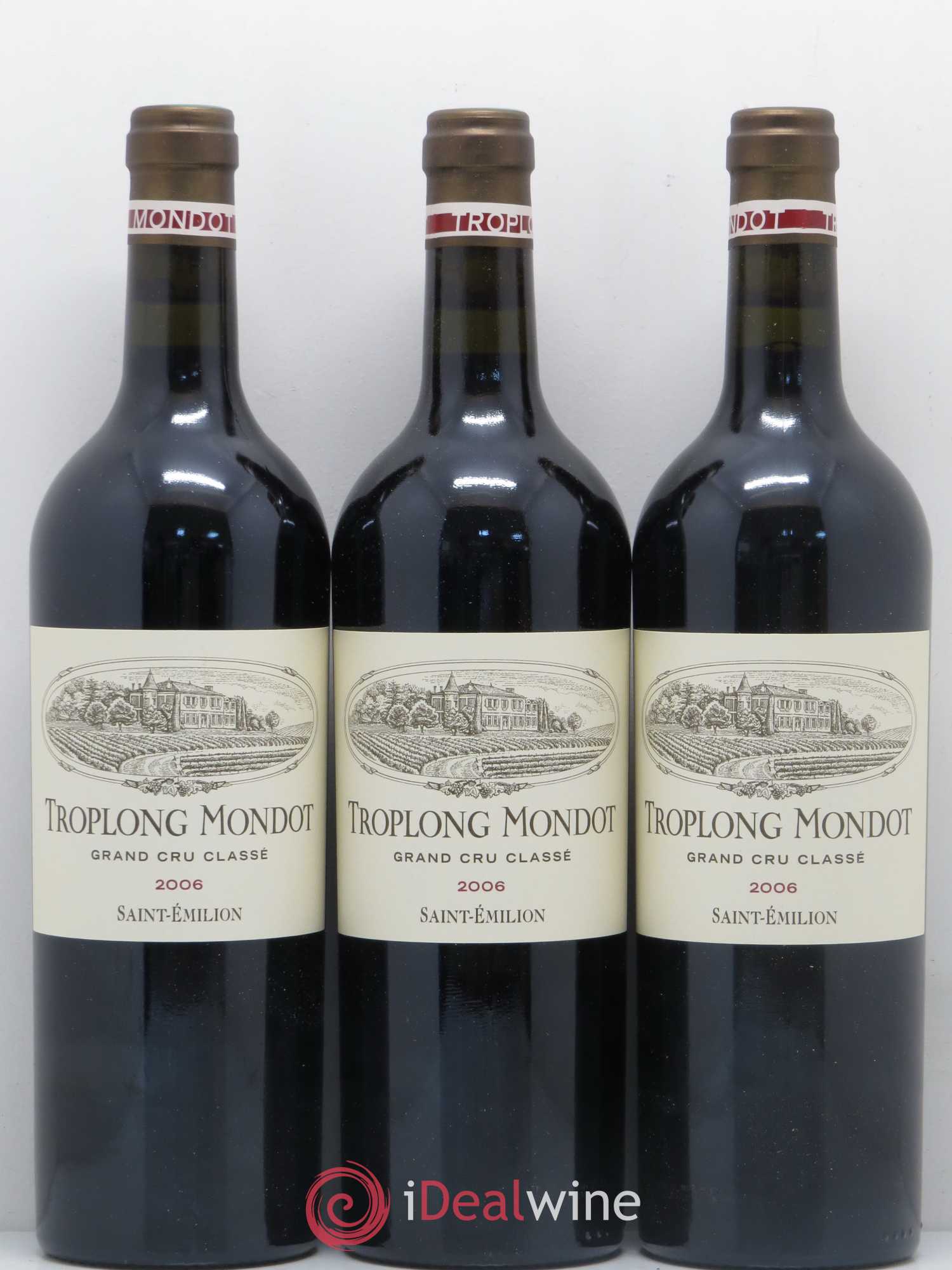 Château Troplong Mondot 1er Grand Cru Classé B 2006 - Lot de 6 bouteilles - 1