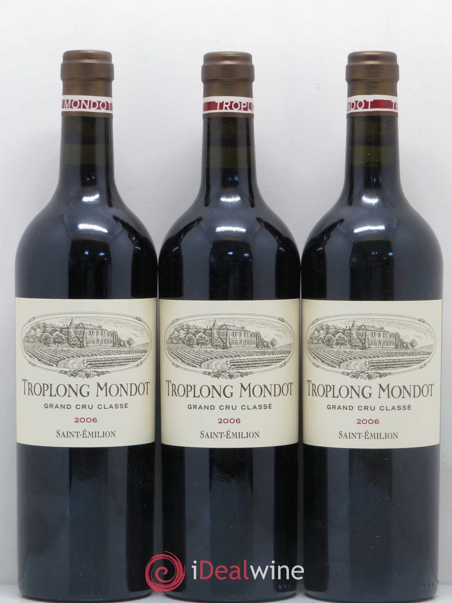 Château Troplong Mondot 1er Grand Cru Classé B 2006 - Lot de 6 bouteilles - 2