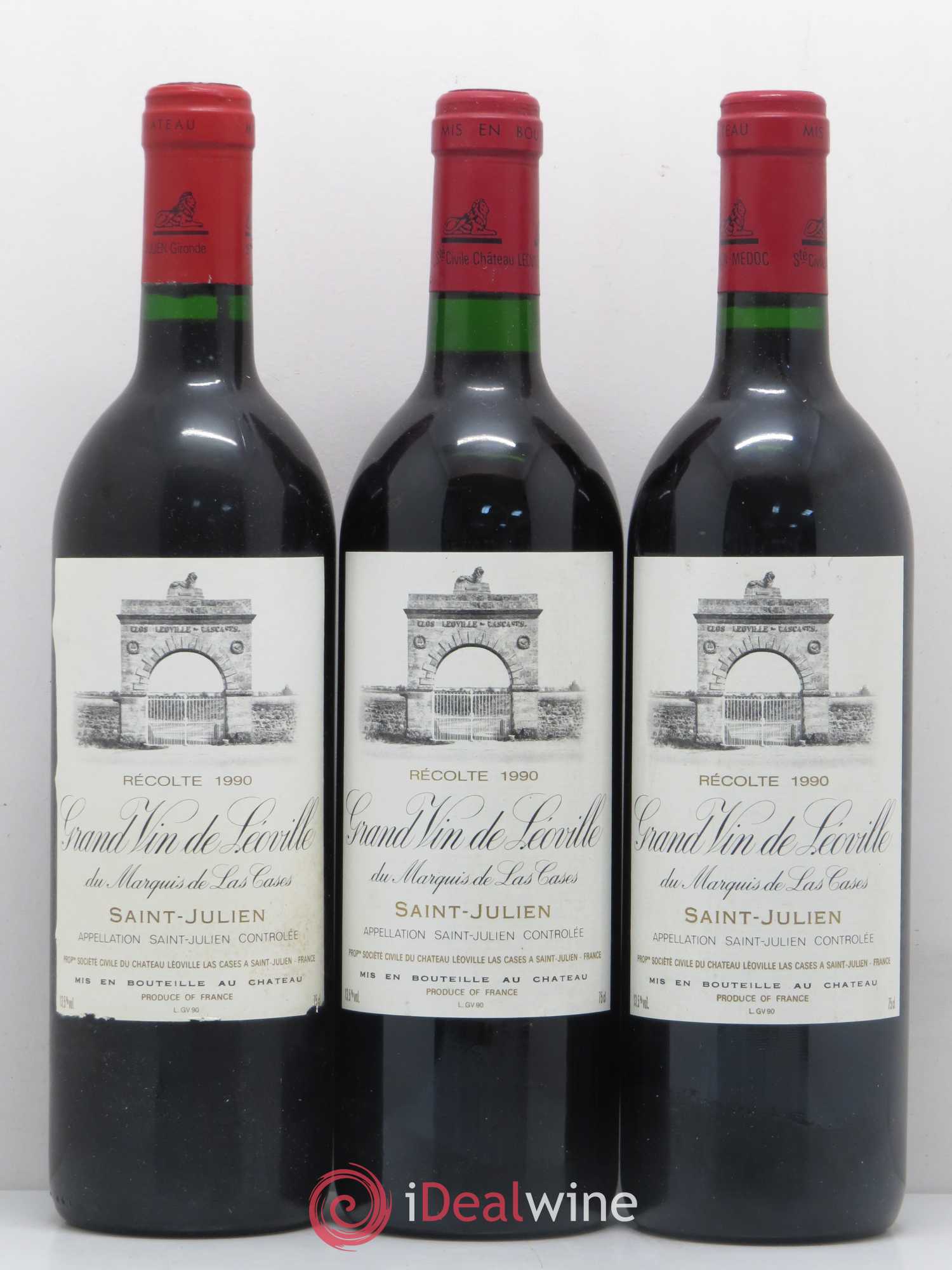 Château Léoville Las Cases 2ème Grand Cru Classé 1990 - Lot de 12 bouteilles - 2