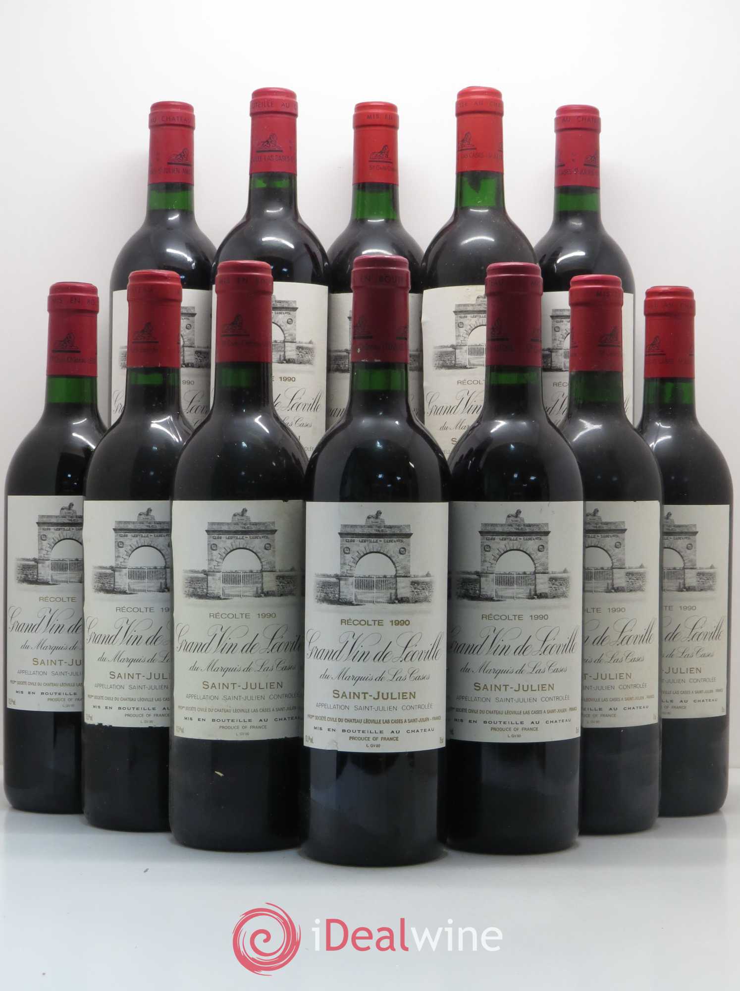 Château Léoville Las Cases 2ème Grand Cru Classé 1990 - Lot de 12 bouteilles - 0