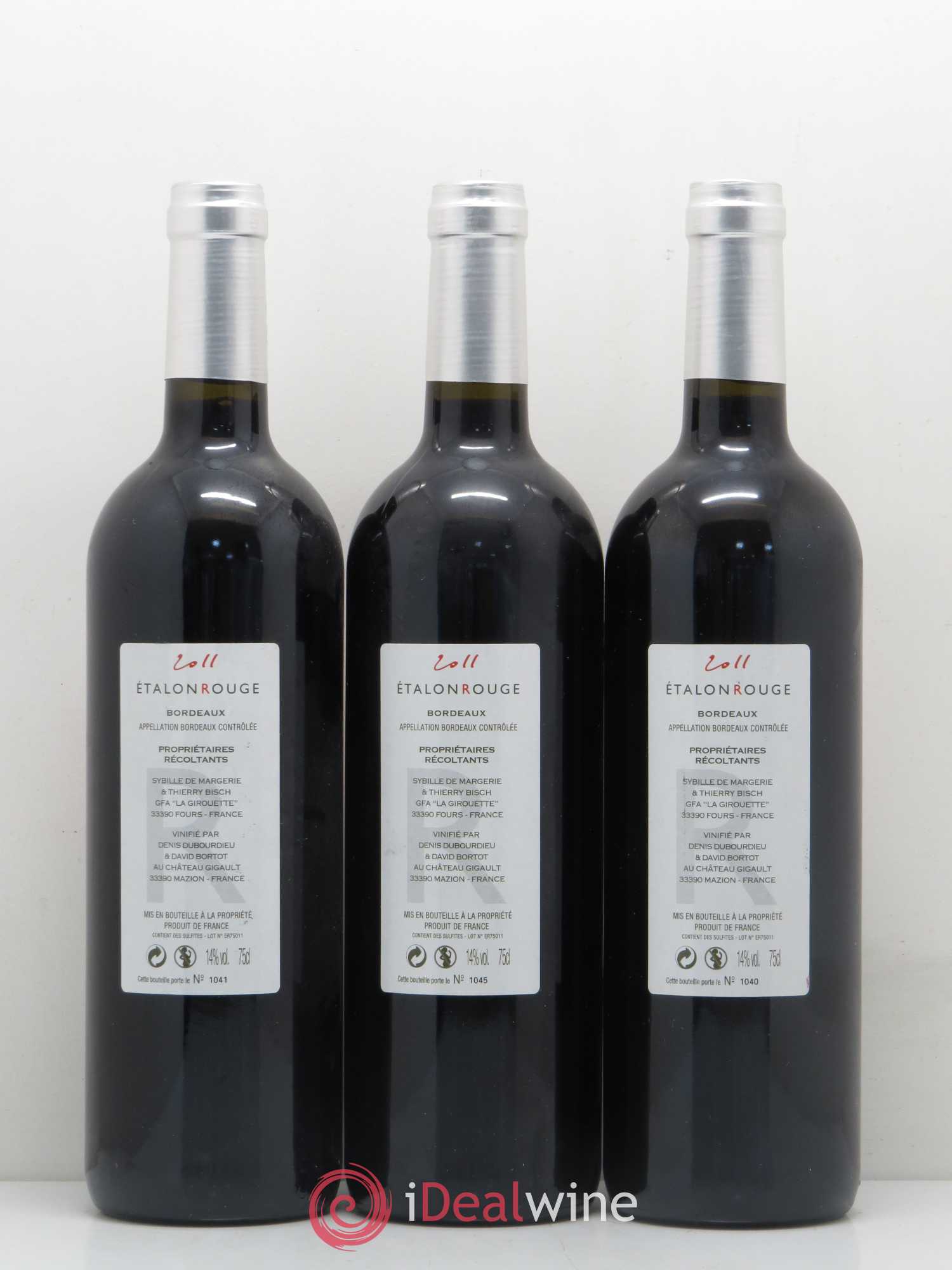 Bordeaux Etalon Rouge 2011 - Posten von 6 Flaschen - 4