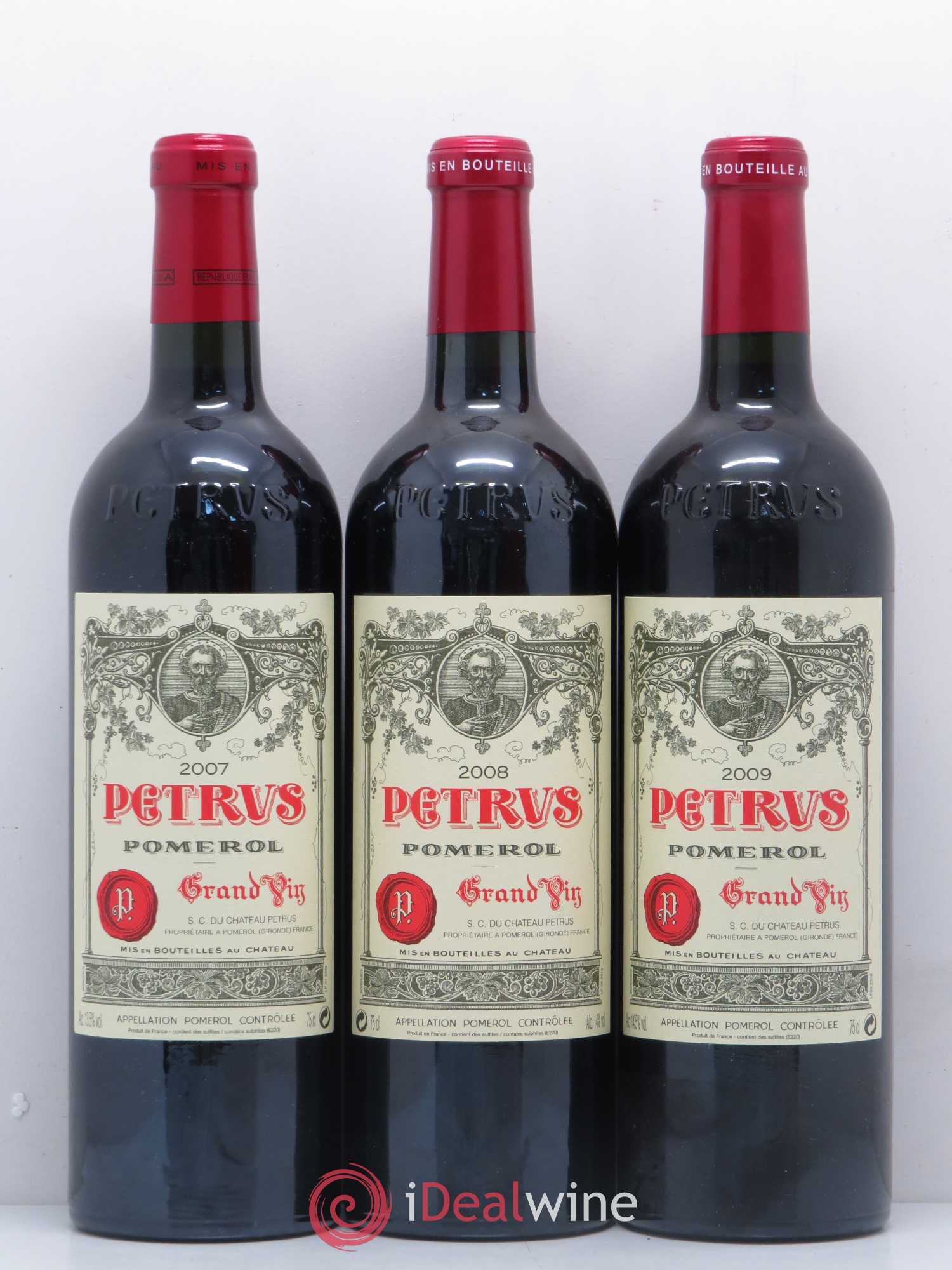 Verticale de Petrus 2007-2014 - Lot of 8 bottles - 1