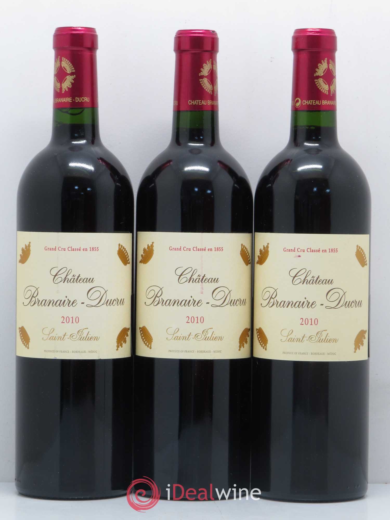 Château Branaire Ducru 4ème Grand Cru Classé 2010 - Lot de 6 bouteilles - 1