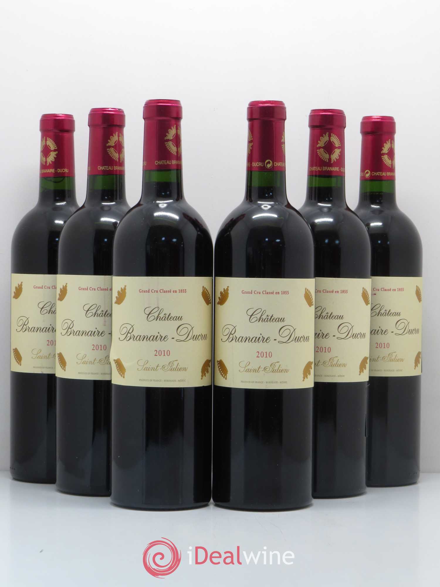 Château Branaire Ducru 4ème Grand Cru Classé 2010 - Lot de 6 bouteilles - 0