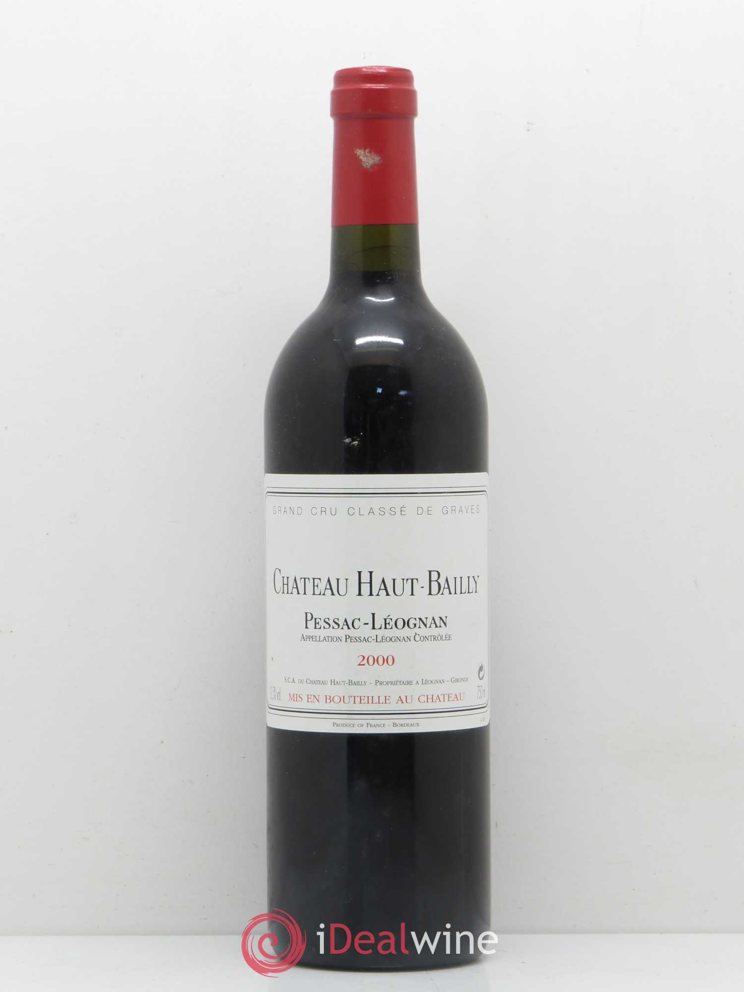 Château Haut-Bailly Cru Classé de Graves 2000 - Lot de 1 bouteille - 0