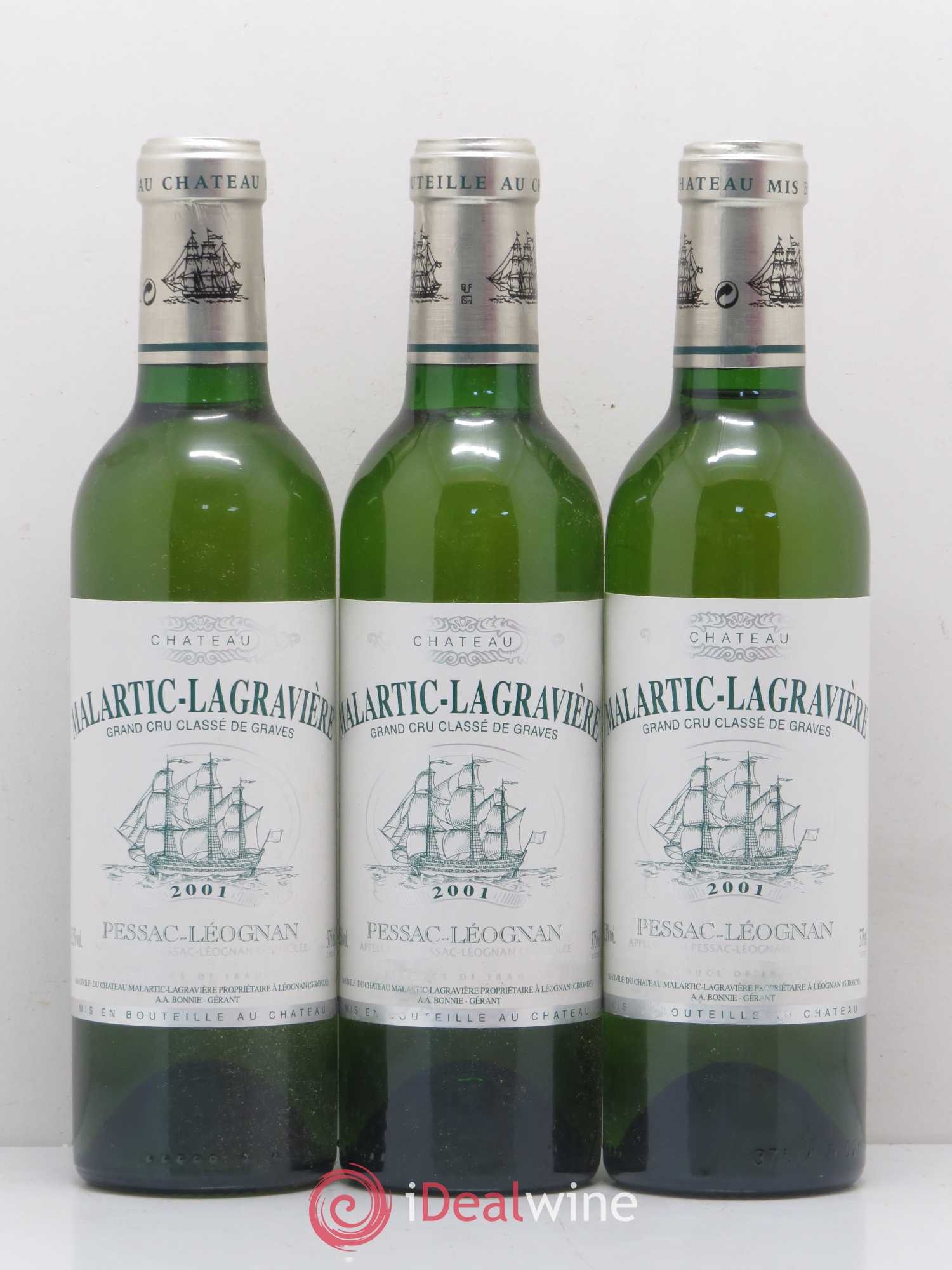 Château Malartic-Lagravière Cru Classé de Graves (sans prix de réserve) 2001 - Lot de 12 demi bouteilles - 3