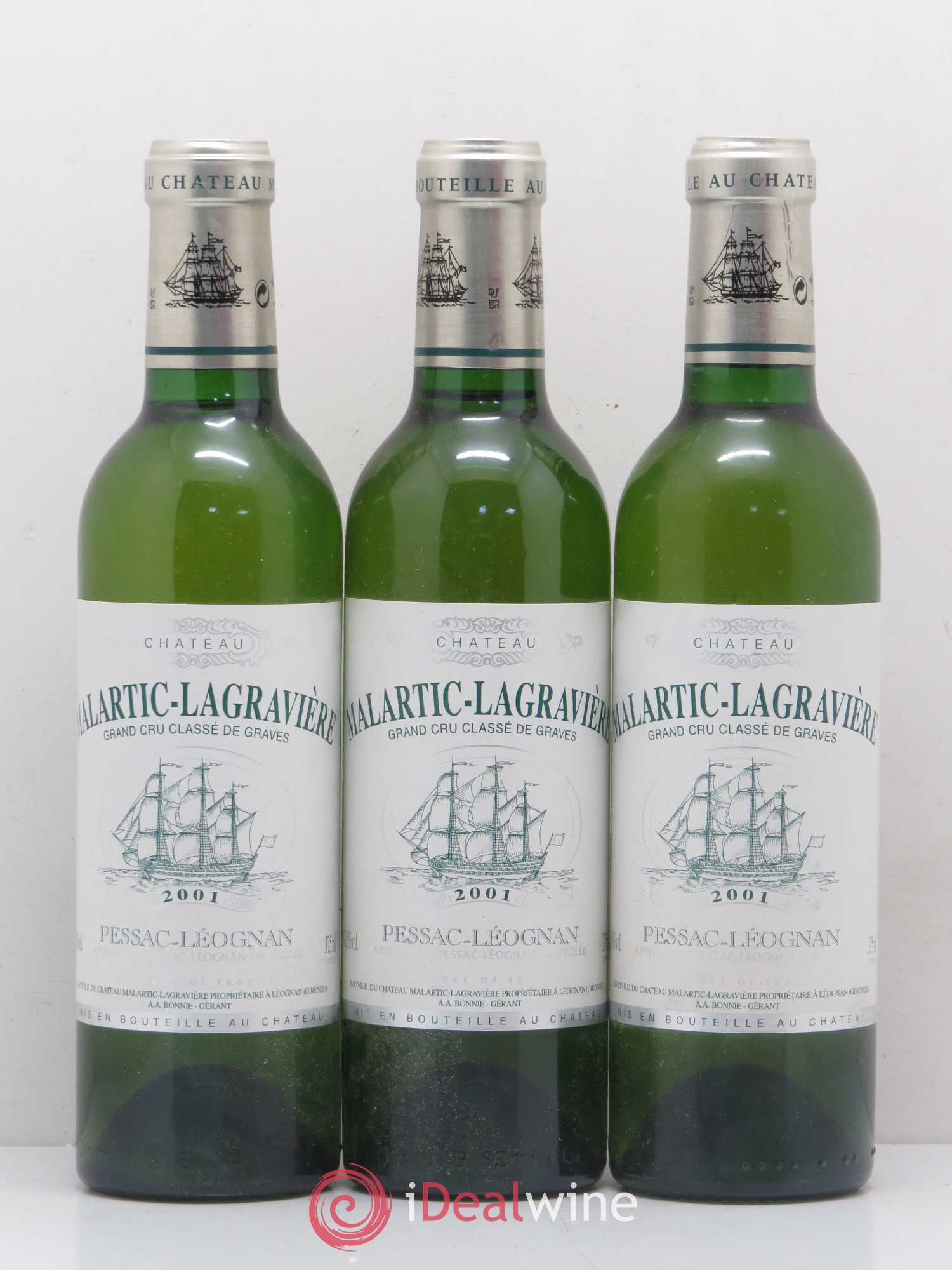 Château Malartic-Lagravière Cru Classé de Graves (sans prix de réserve) 2001 - Lot de 12 demi bouteilles - 4