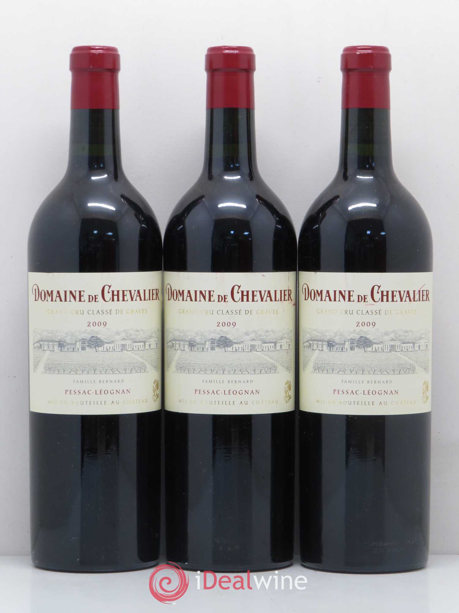 Domaine de Chevalier Cru Classé de Graves 2009 - Lot de 3 bouteilles - 0