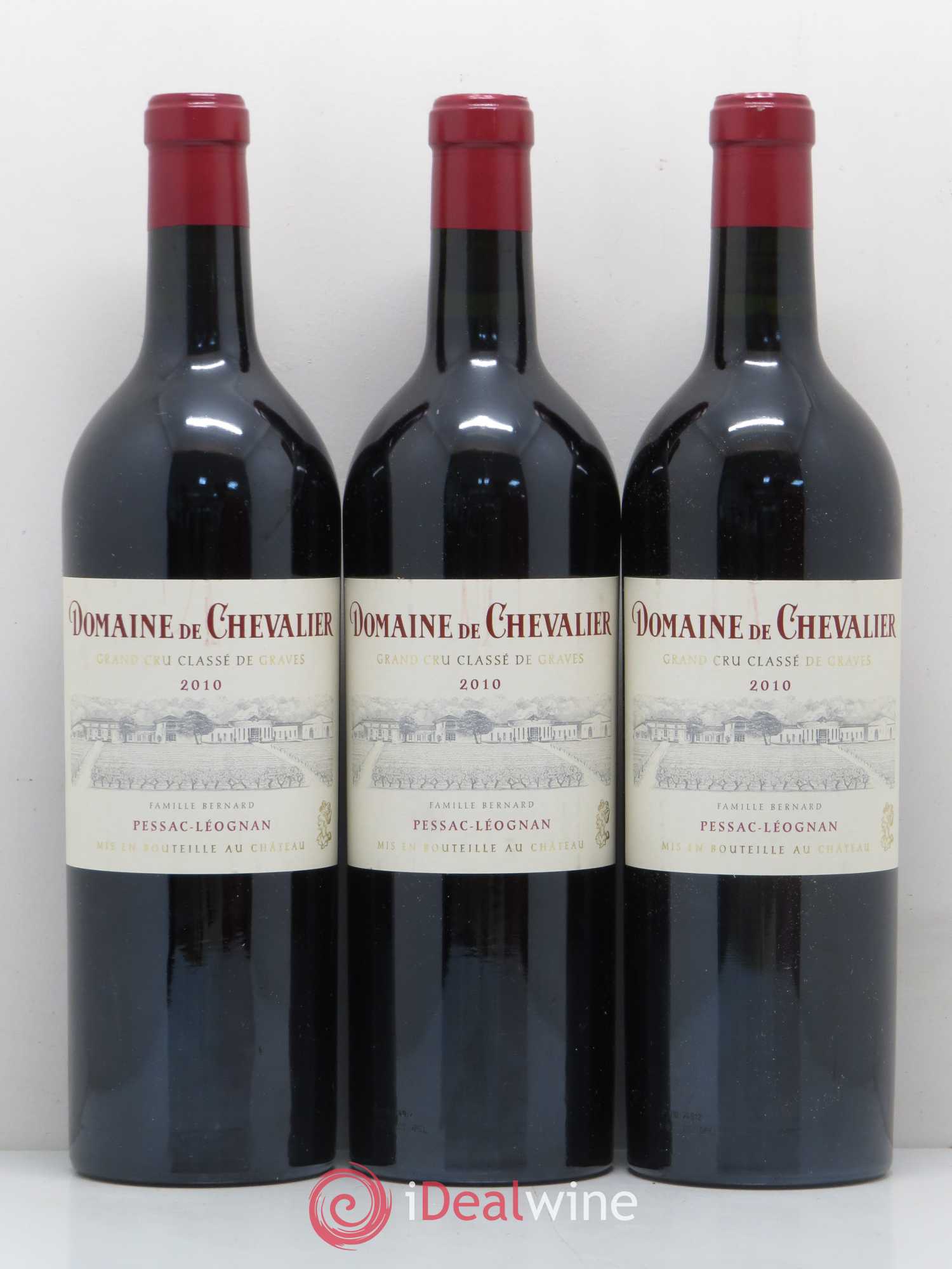 Domaine de Chevalier Cru Classé de Graves 2010 - Lot de 3 bouteilles - 0
