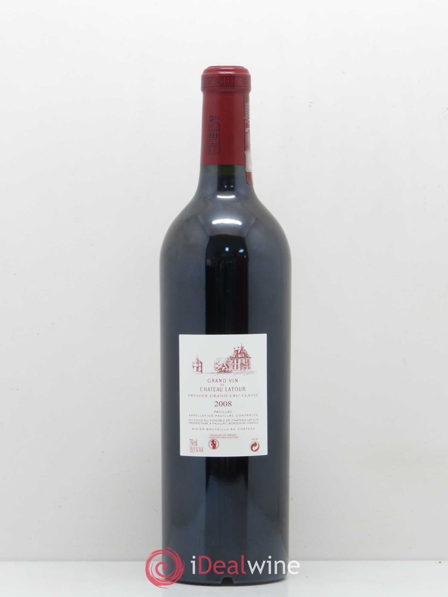 Château Latour 1er Grand Cru Classé 2008 - Lot de 1 bouteille - 1