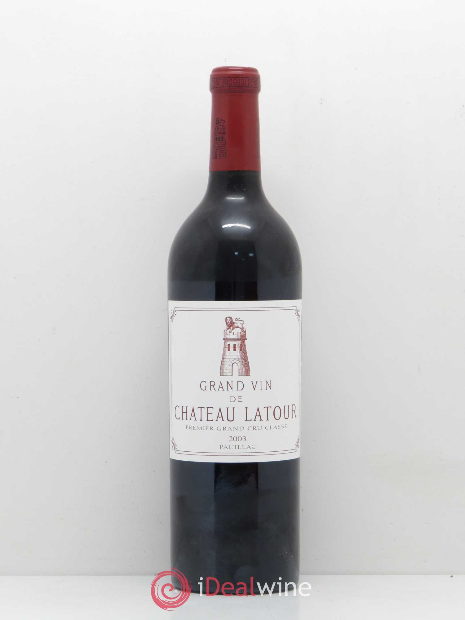 Château Latour 1er Grand Cru Classé 2003 - Lot de 1 bouteille - 0