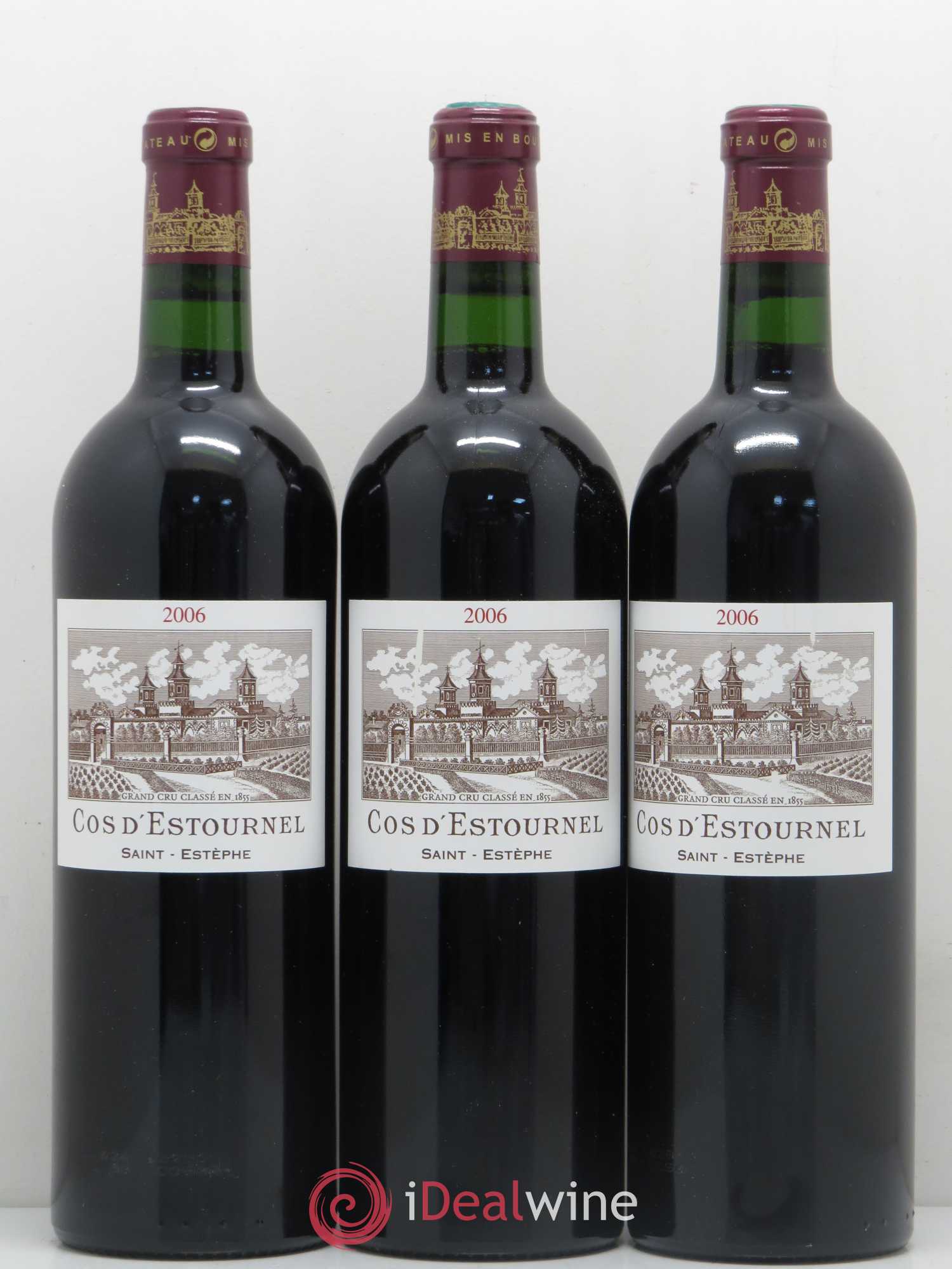 Cos d'Estournel 2ème Grand Cru Classé 2006 - Lot de 3 bouteilles - 0