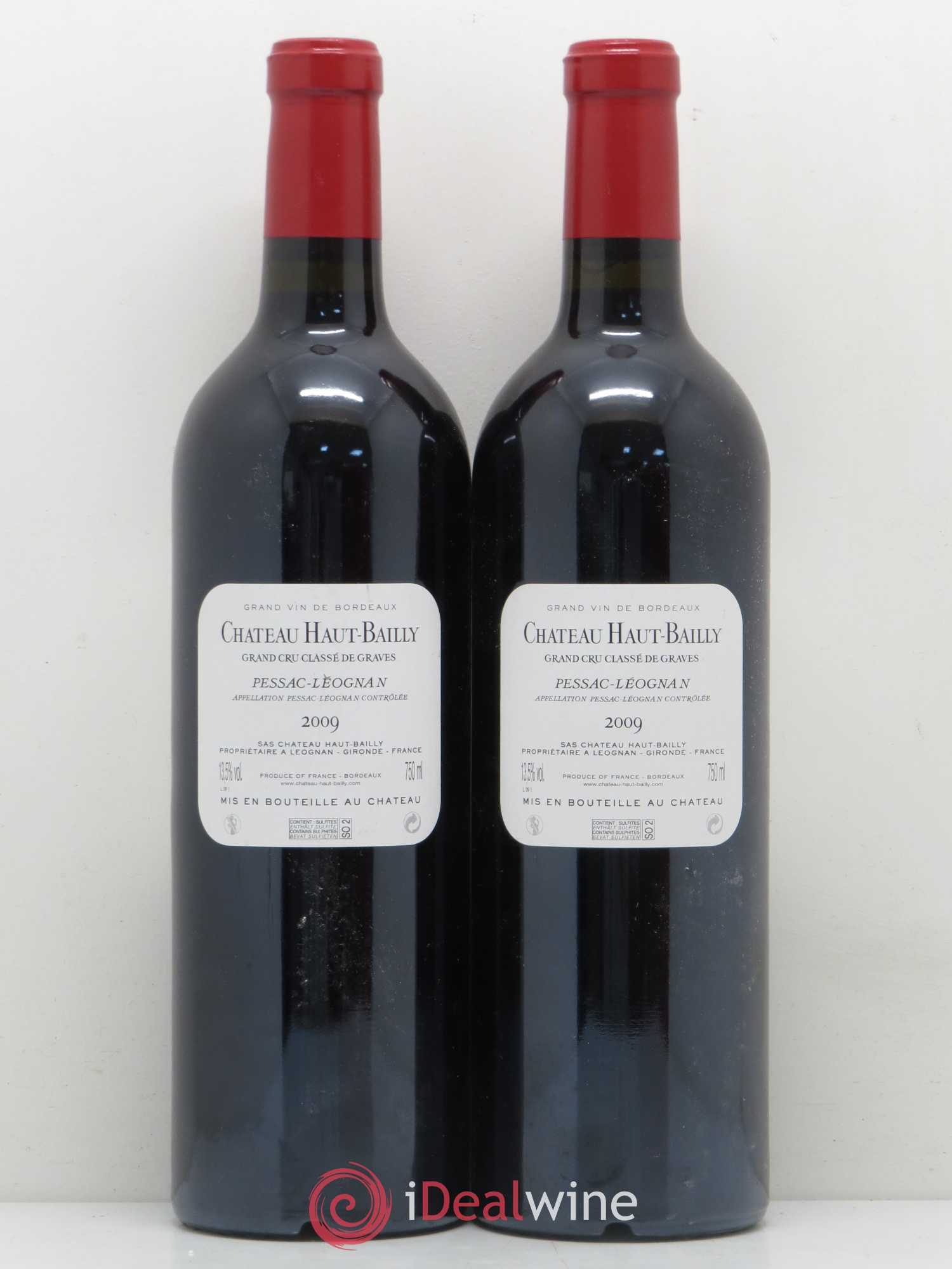 Château Haut-Bailly Cru Classé de Graves 2009 - Lot de 2 bouteilles - 1