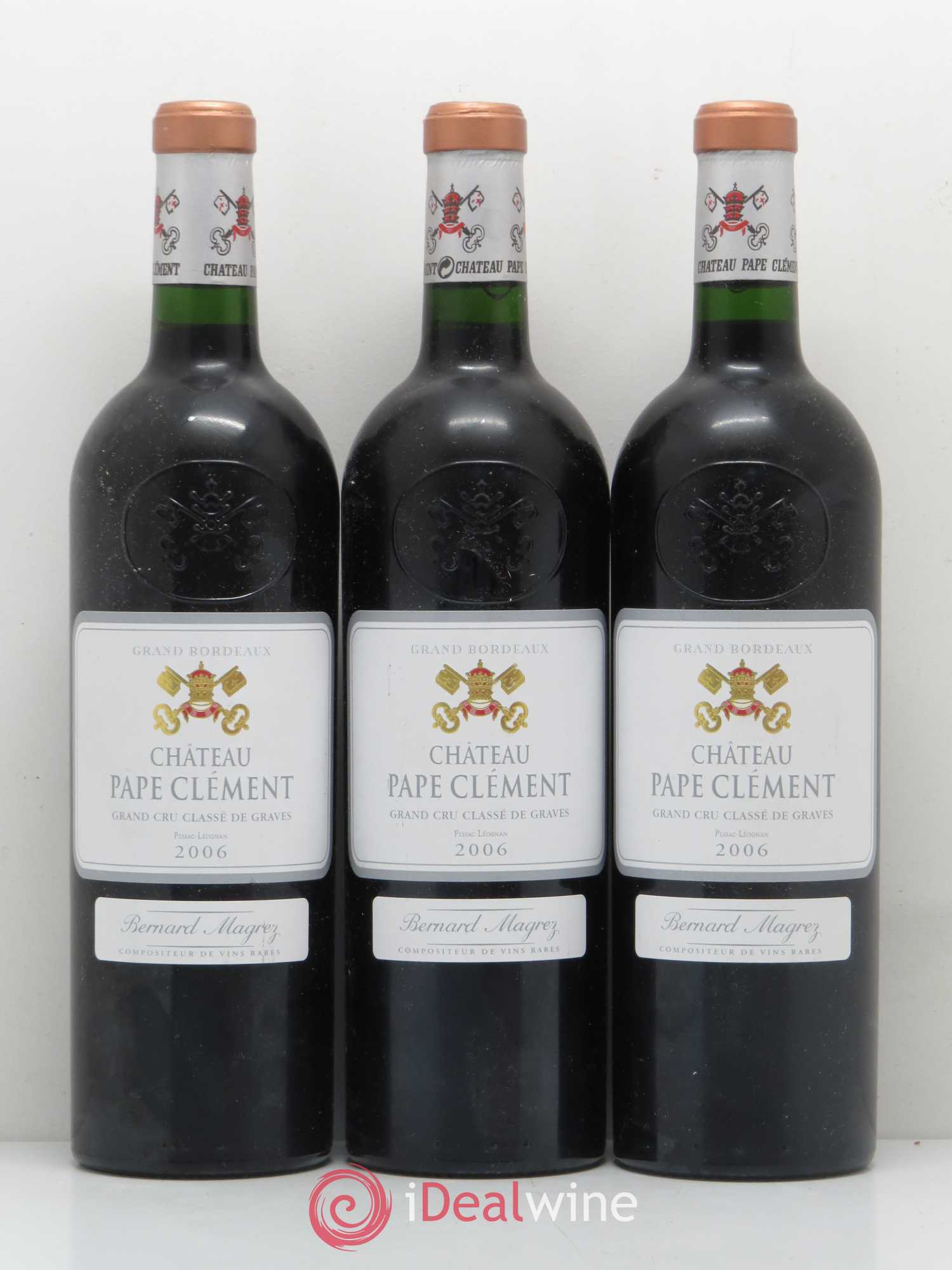 Château Pape Clément Cru Classé de Graves 2006 - Lot de 3 bouteilles - 0