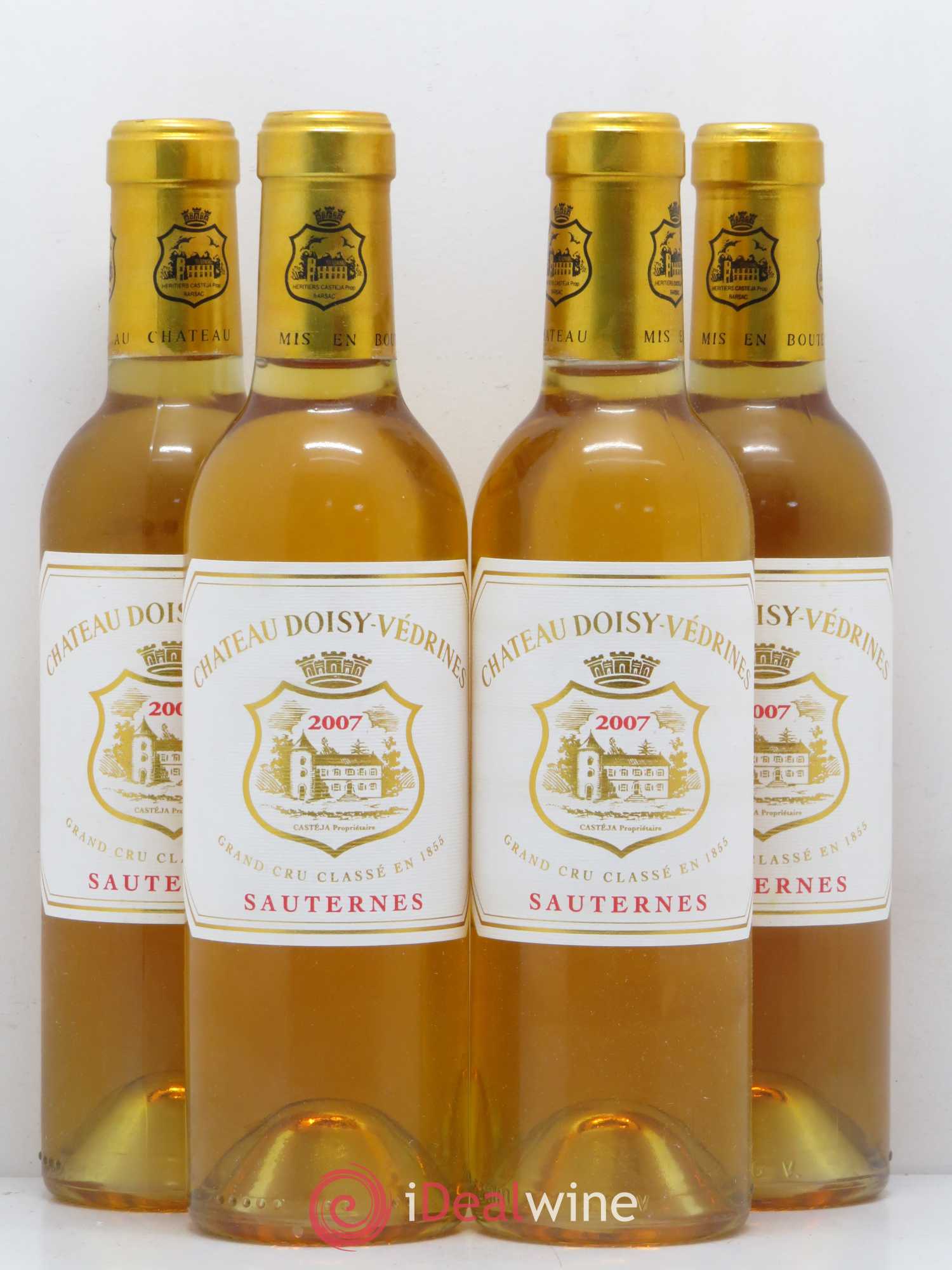 Château Doisy-Védrines 2ème Grand Cru Classé 2007 - Posten von 4 Demi-Flaschen - 0